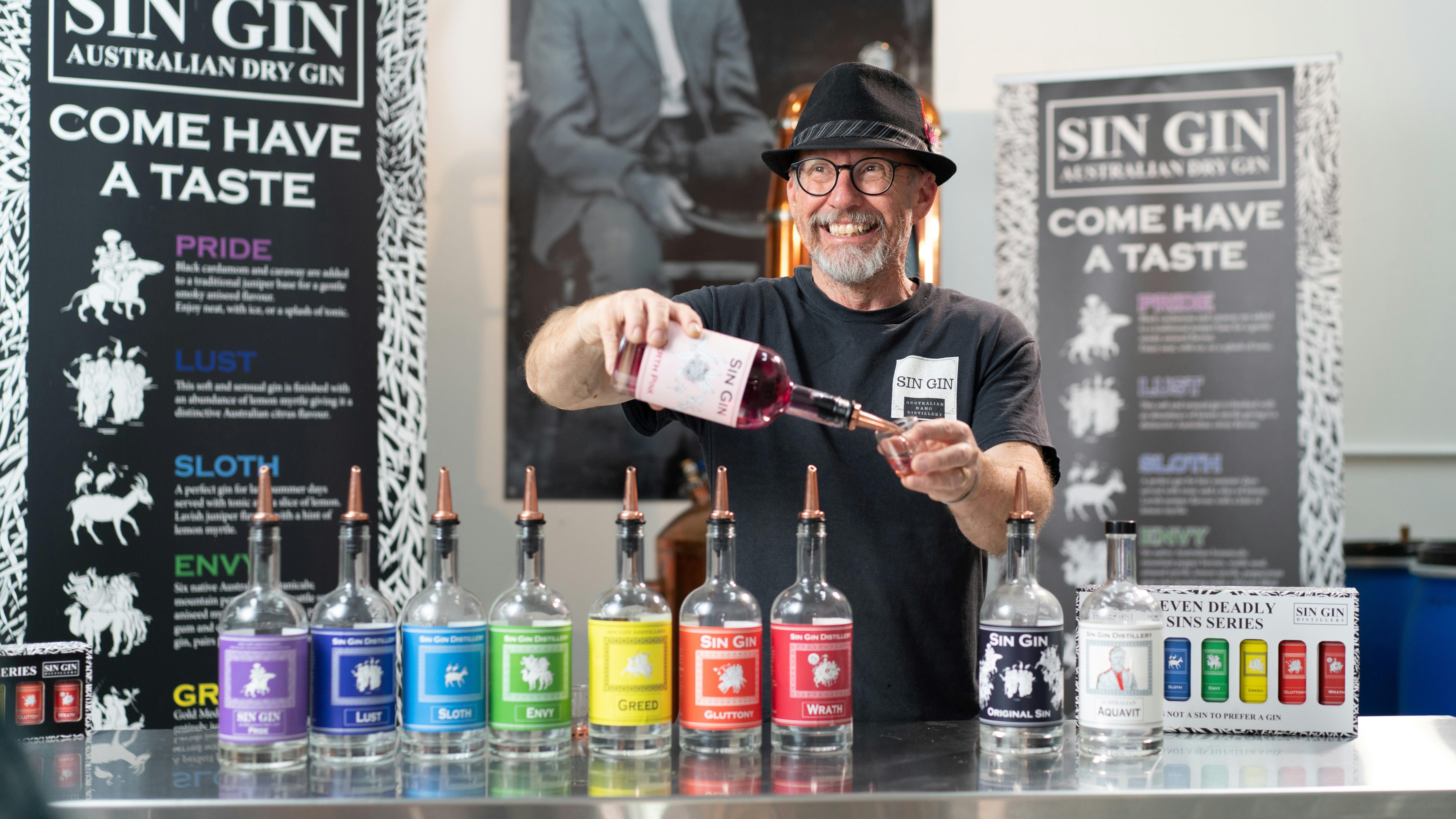 Distiller Mark Harris Sin Gin Swan Valley