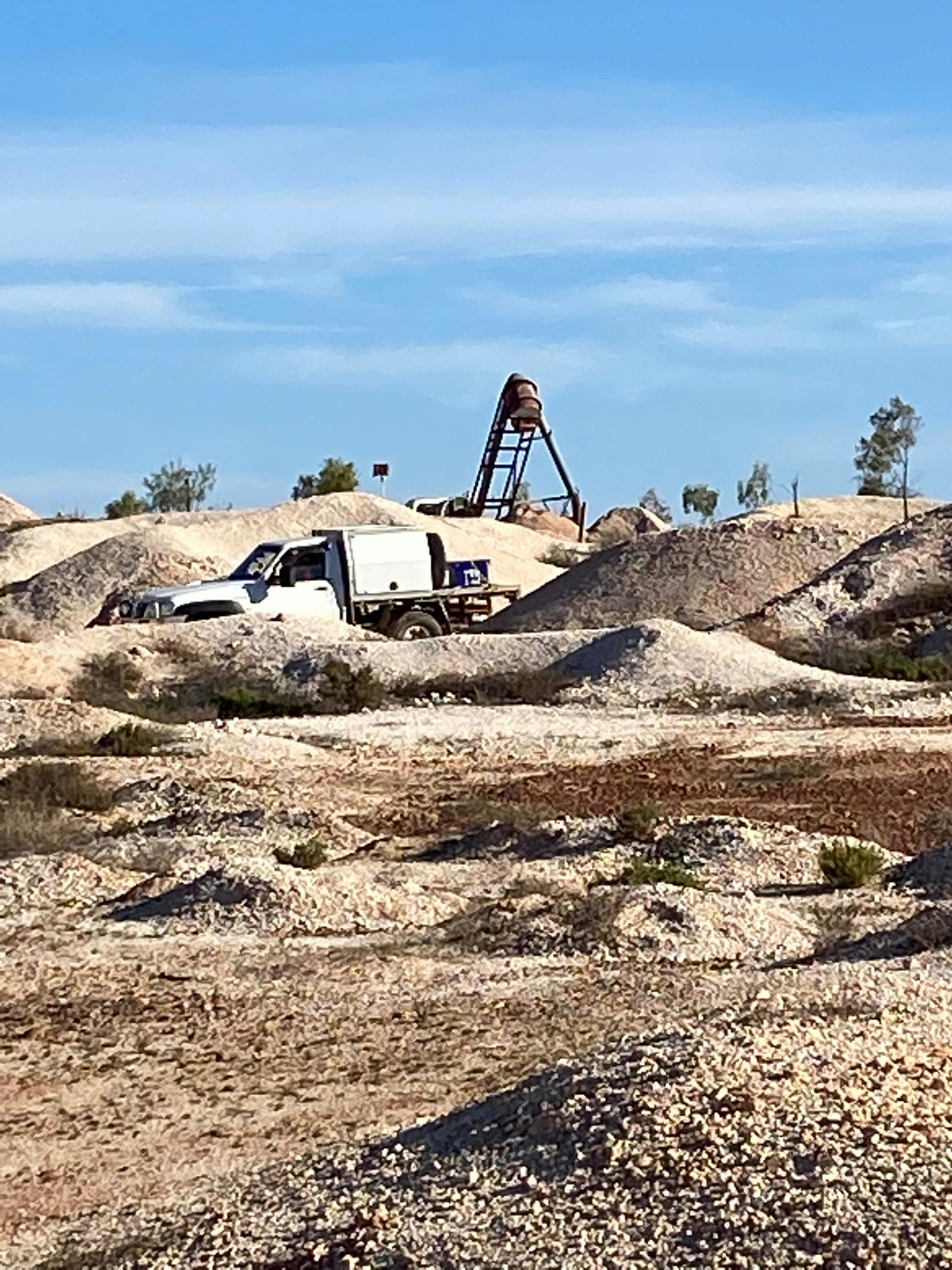 The opal field has a unique landscape compared to almost be moon like.
