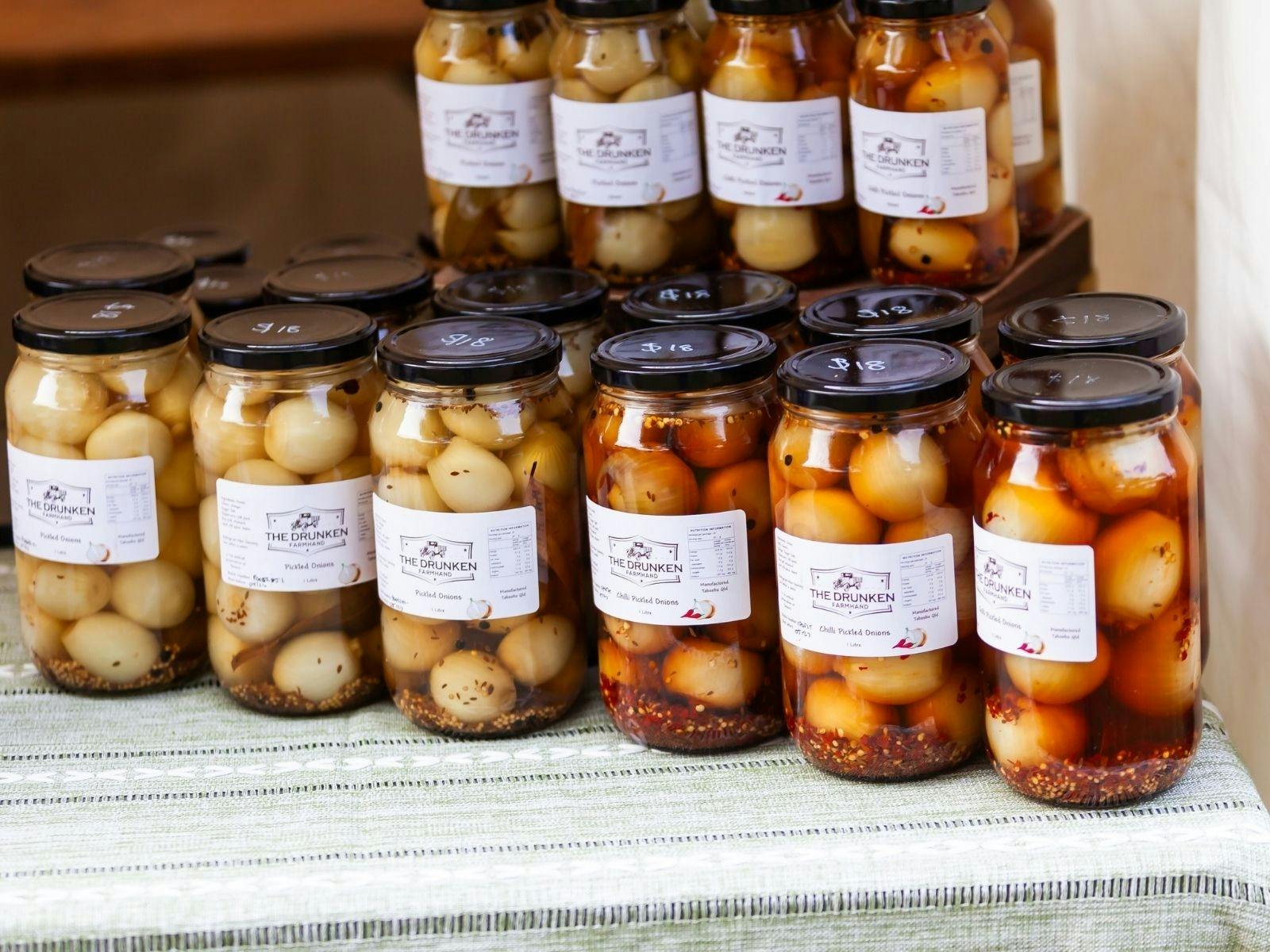 Pickled onions by The Drunken Farmhand