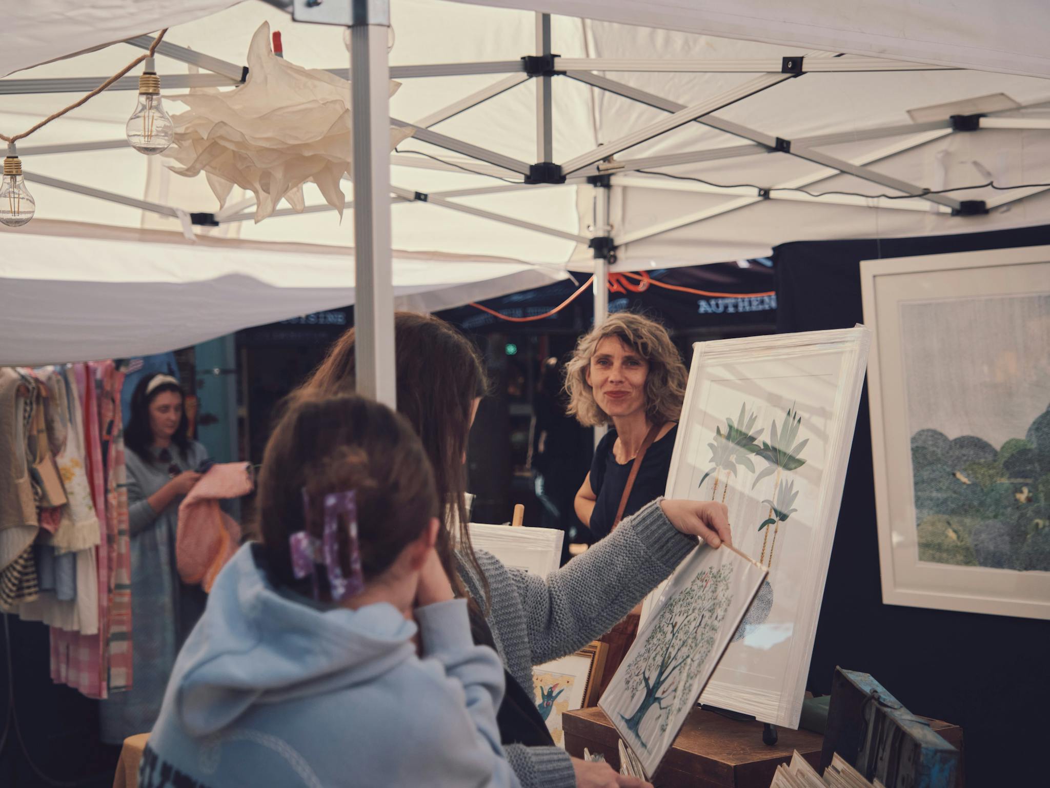 Market stalls