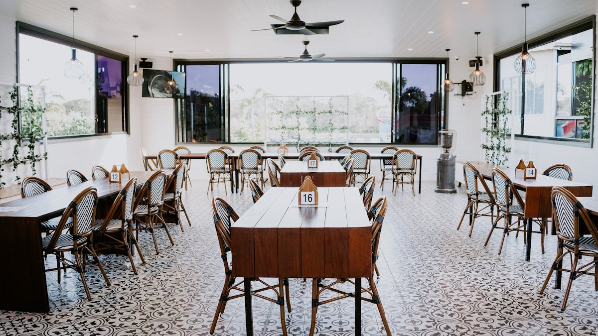 The Pavilion  dining space at The Club at Parkwood Village