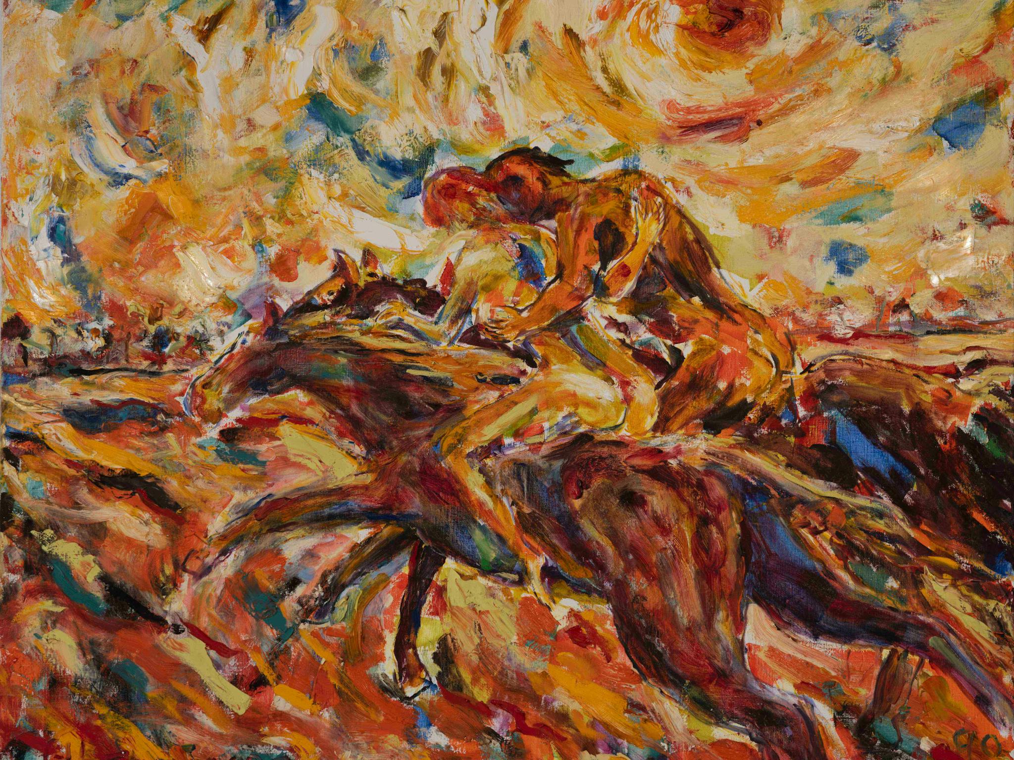 Artwork is part of the Gil Jamieson collection, held on perminant loan from Jamieson family Artwork is part of the Gil Jamieson collection, held on perminant loan from Jamieson family