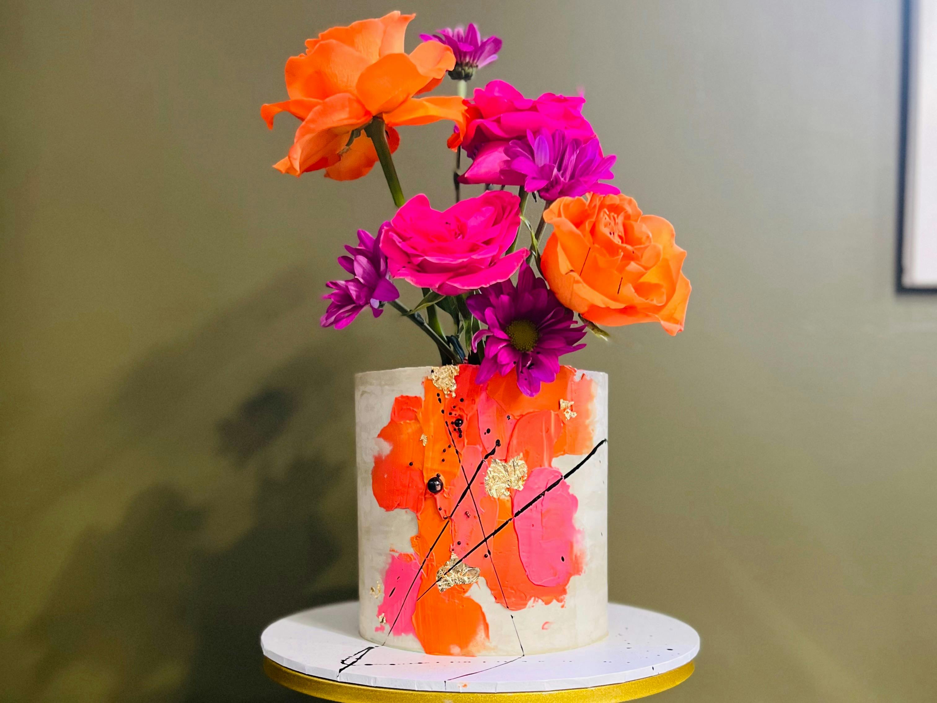 Bubbles & Buttercream: Abstract Florals