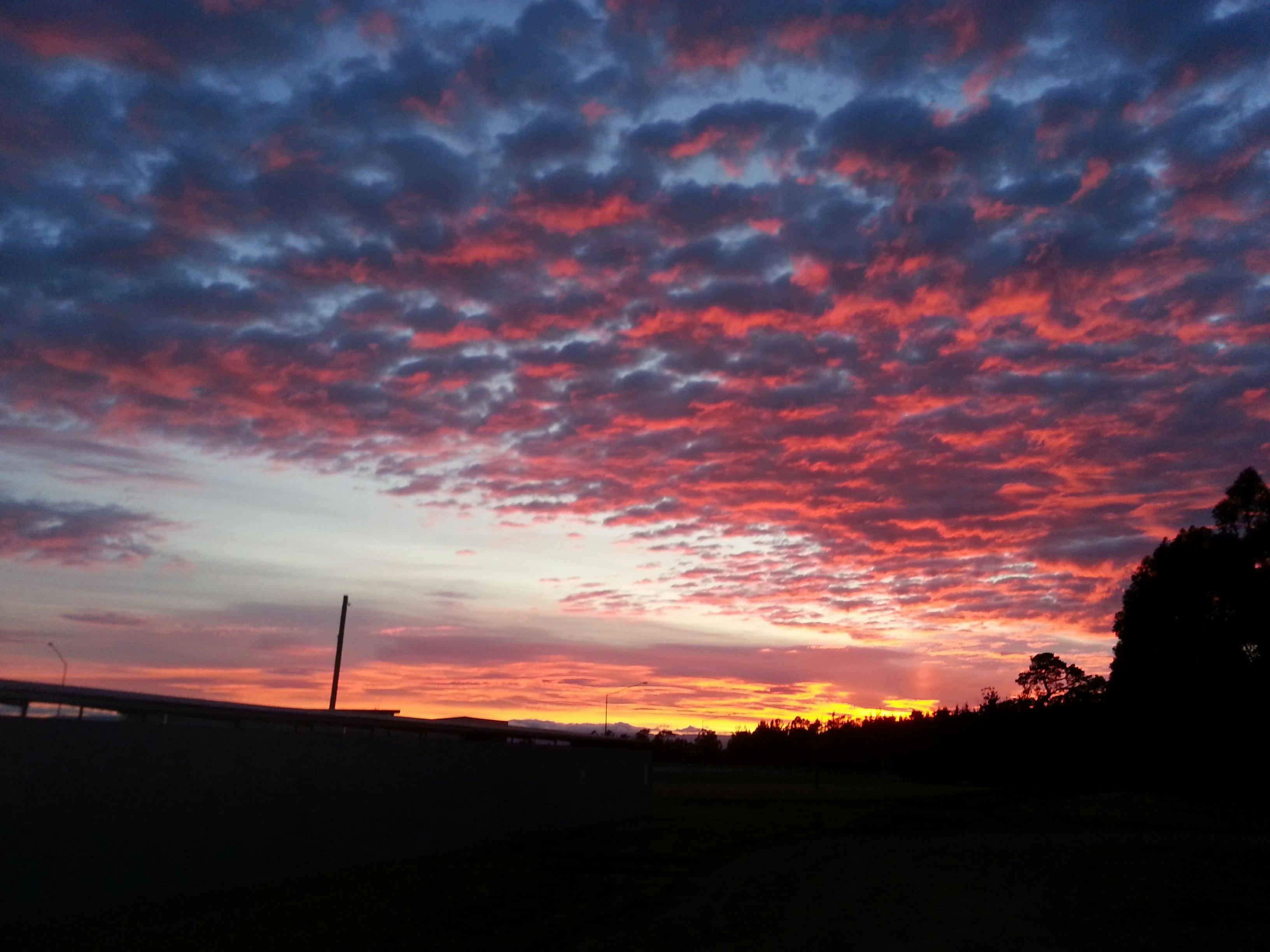 Sunset over Low Head for the penguin tour