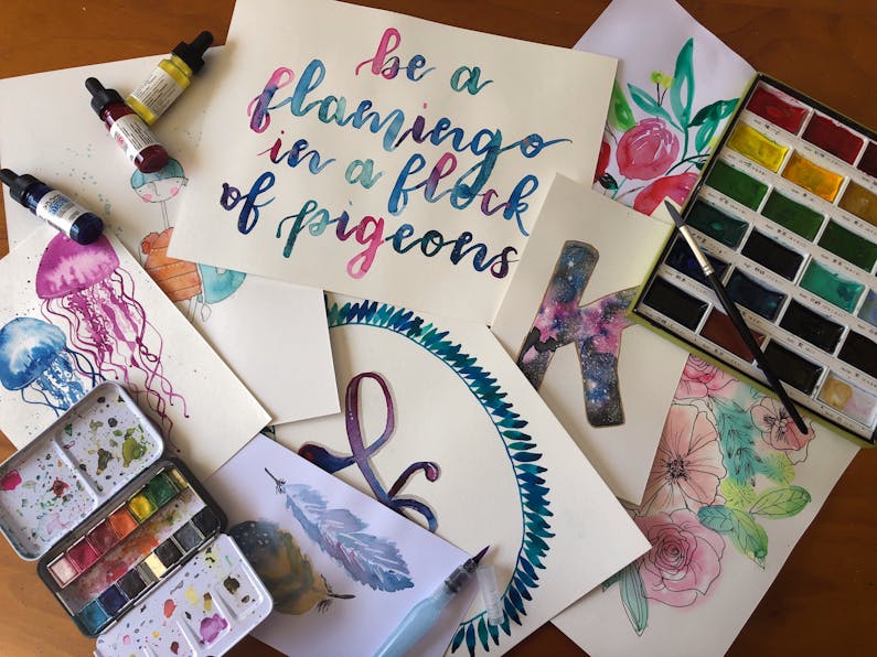 Image of the event 'Watercolour Brush Lettering'