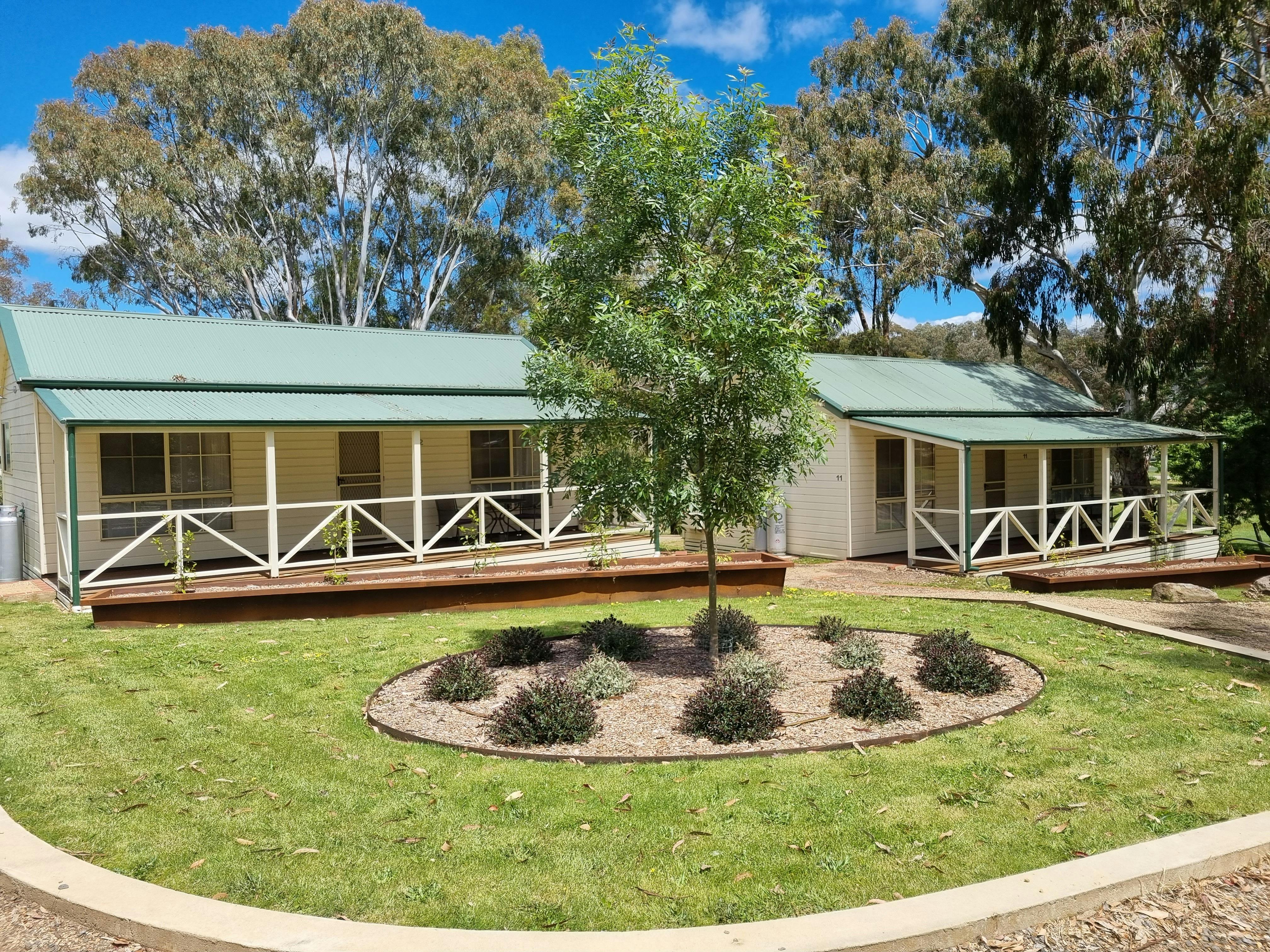 Front view of One Bedroom Spa Cottages