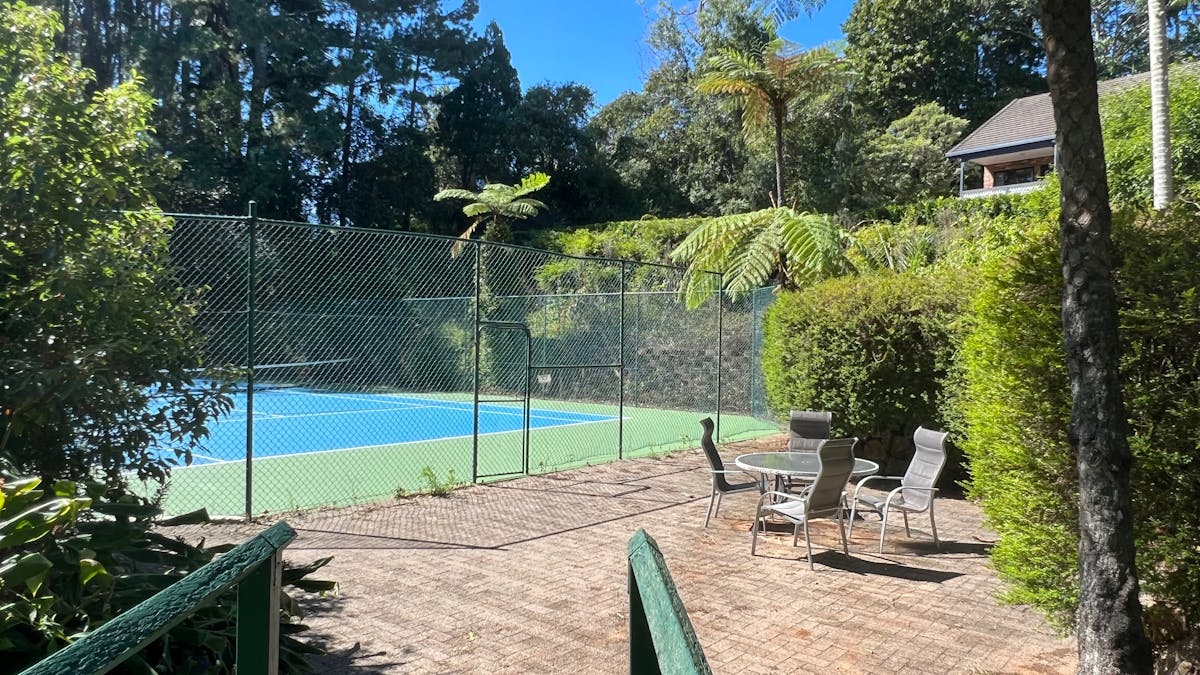 Rackets and balls are provided for use of the tennis court - daylight hours only.