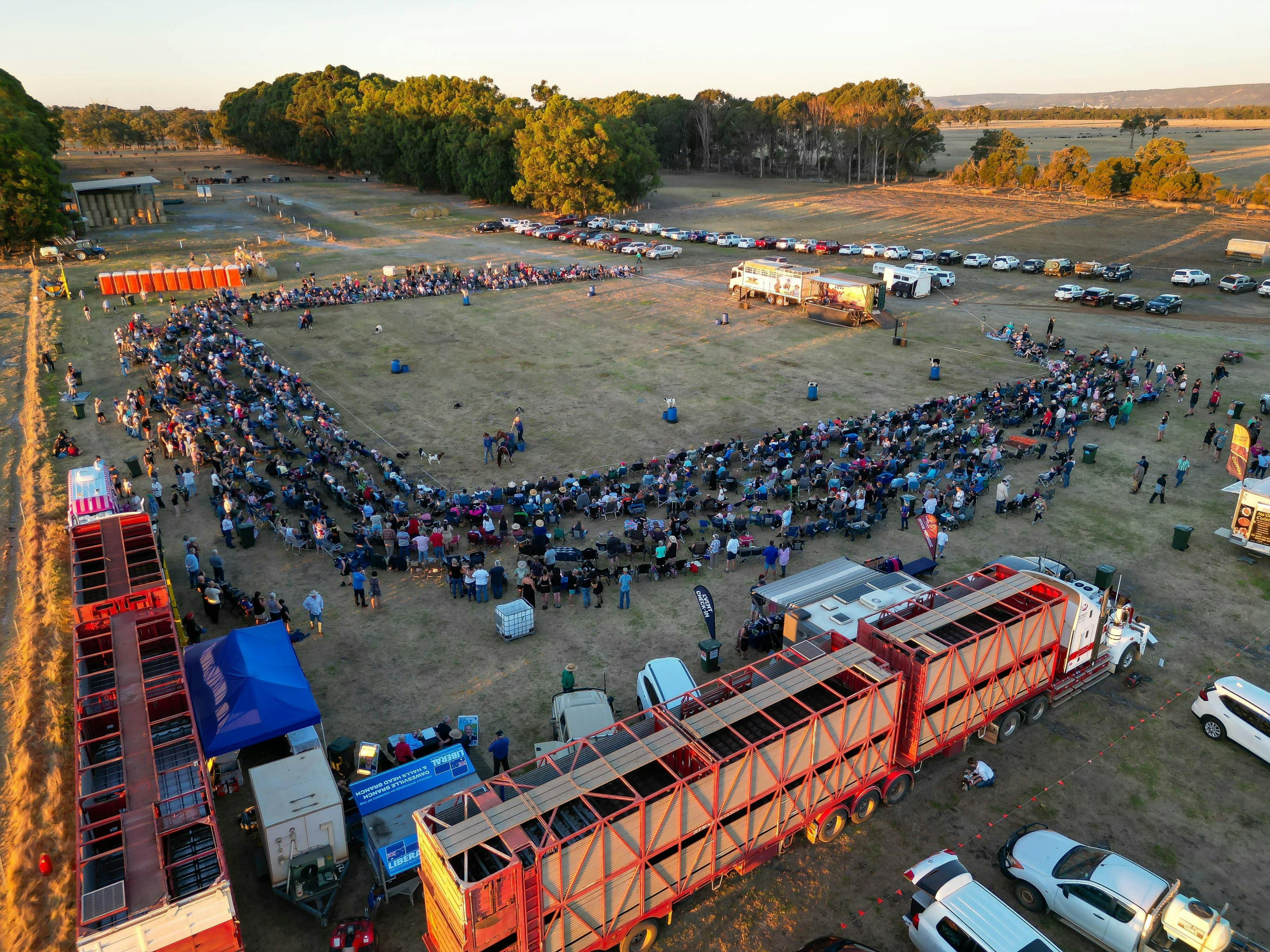 Crowd view at an event