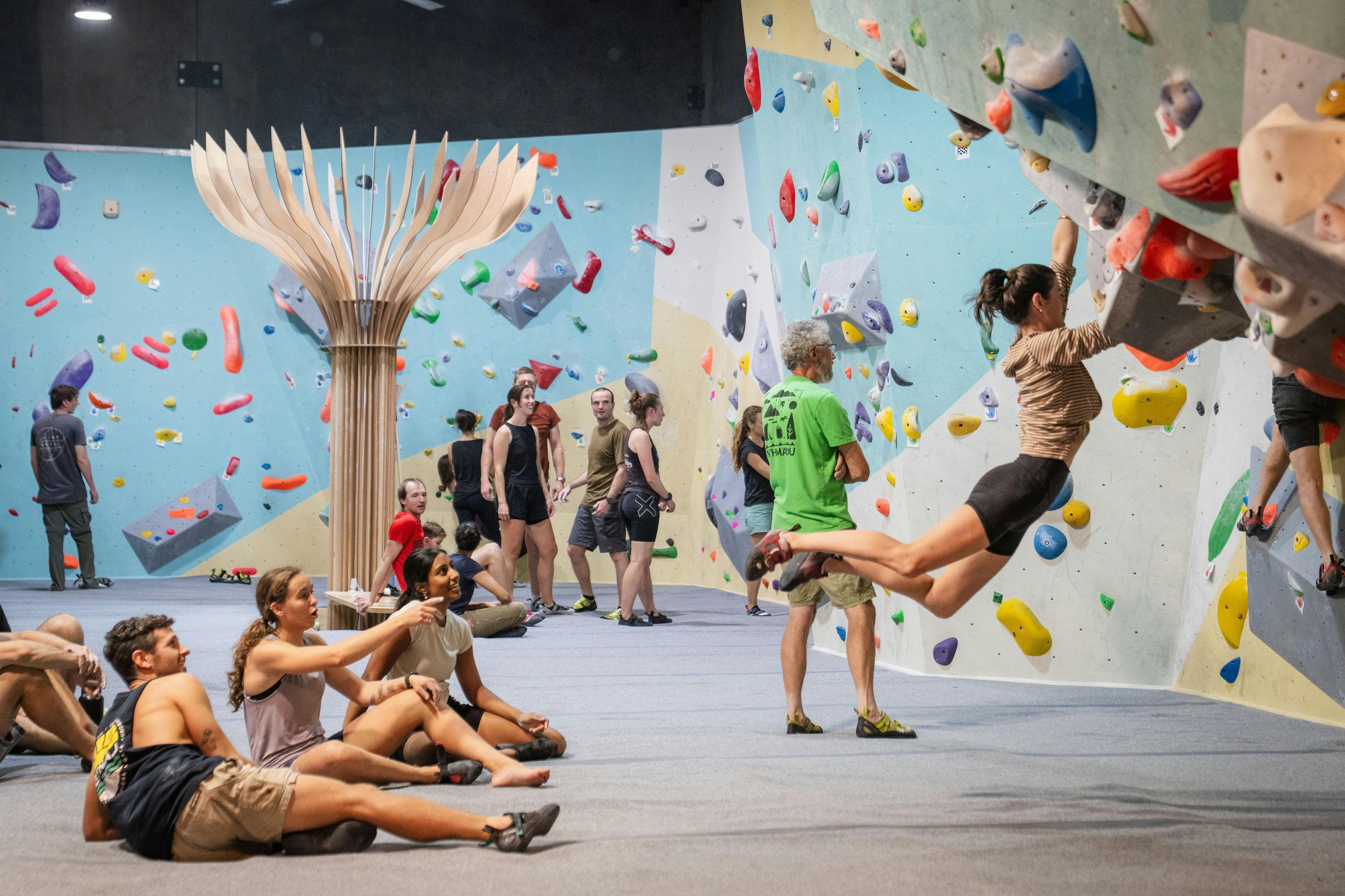 Climber on the wall