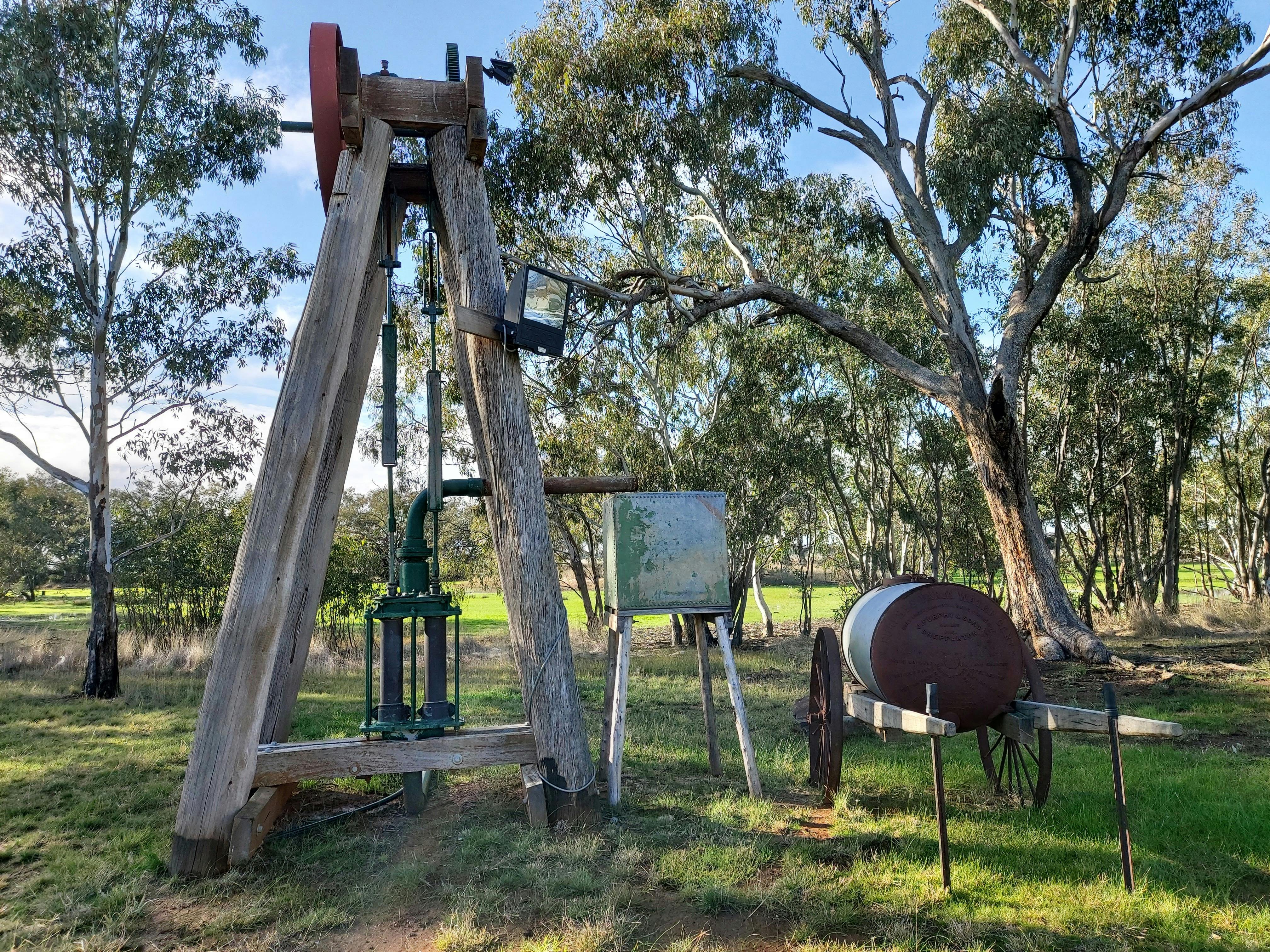 Other historical objects sitting in the park at Daysdale.