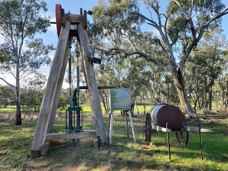 Other historical objects sitting in the park at Daysdale.