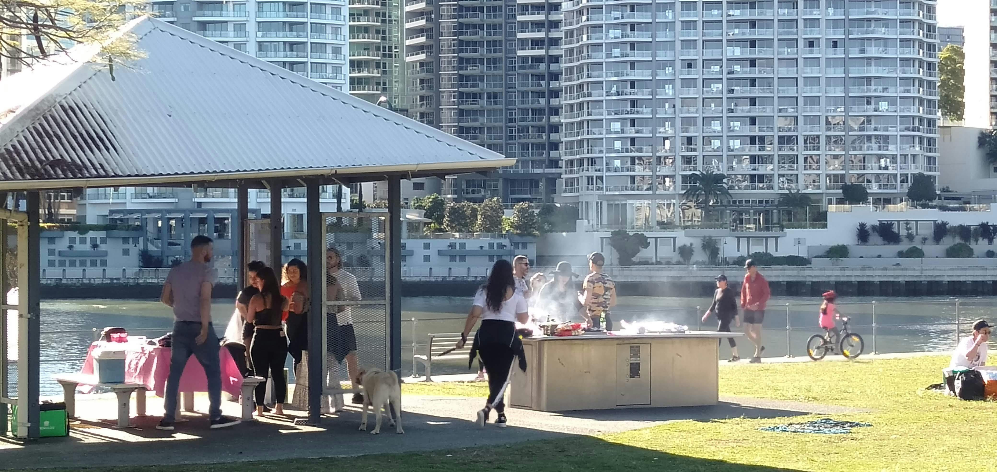 Captain Burke Park under the Story Bridge