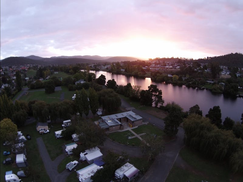 Sunset over the Derwent River