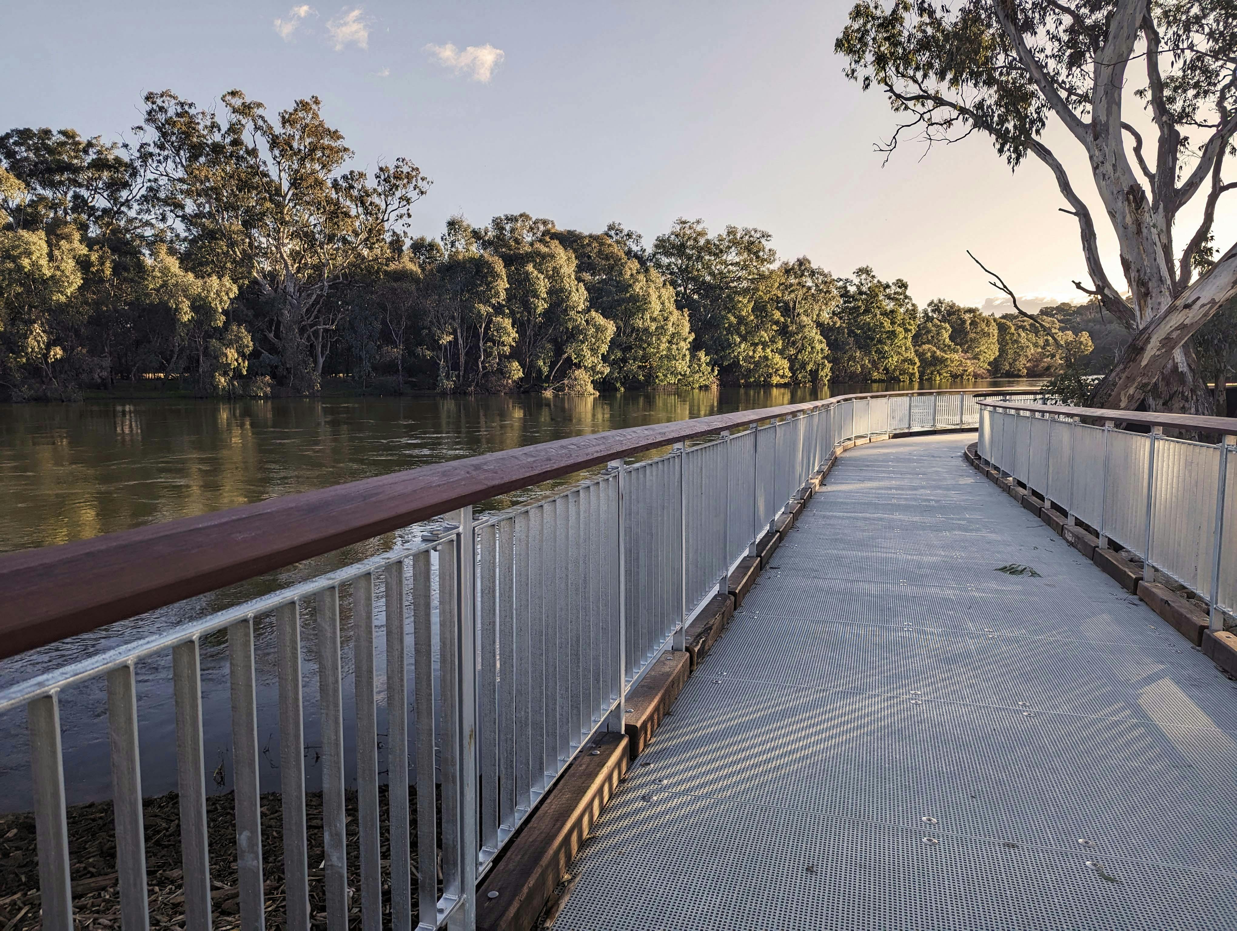 Boardwalk along the Murray River
