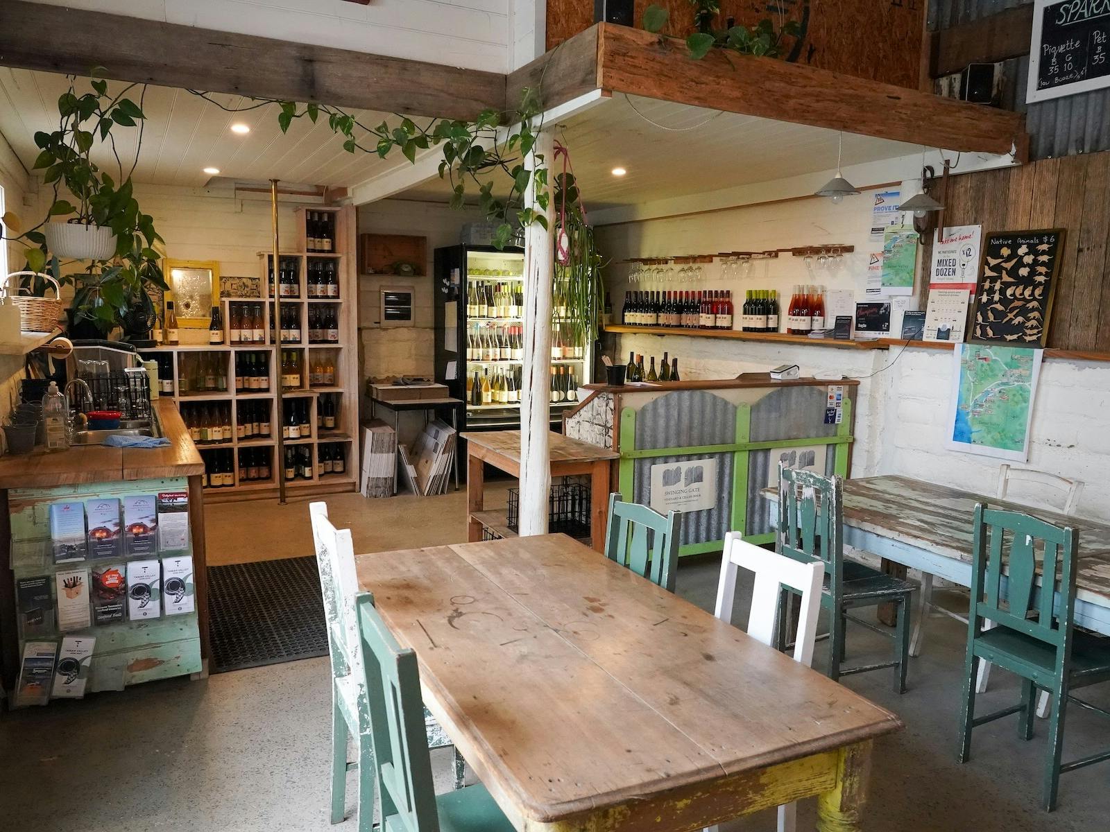 charming rustic interior cellar door