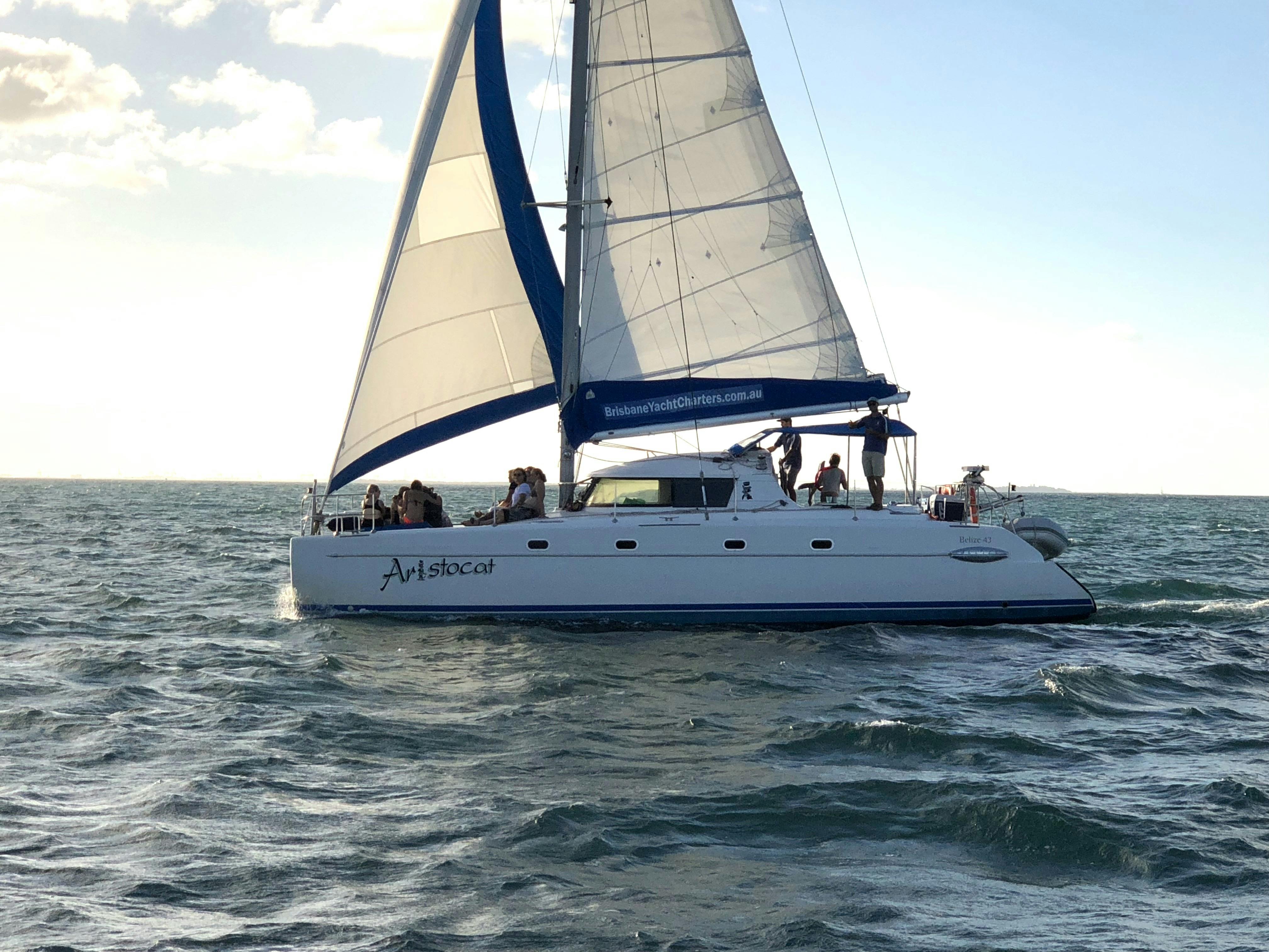 Brisbane Yacht Charters - Moreton Bay, SE Queensland.  Sailing trips and yacht charter options