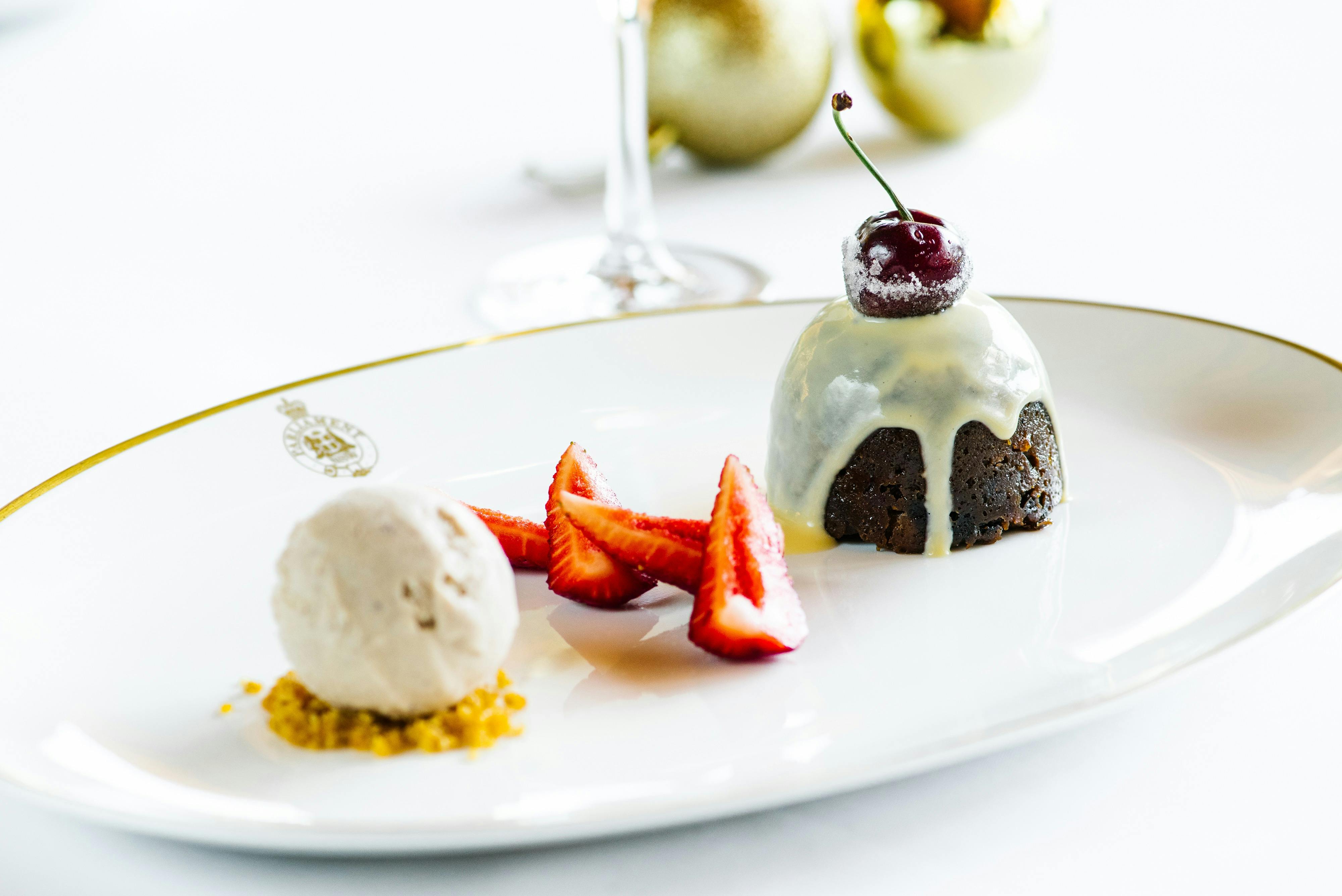 Weihnachtsmenü im Parlamentsgebäude von New South Wales