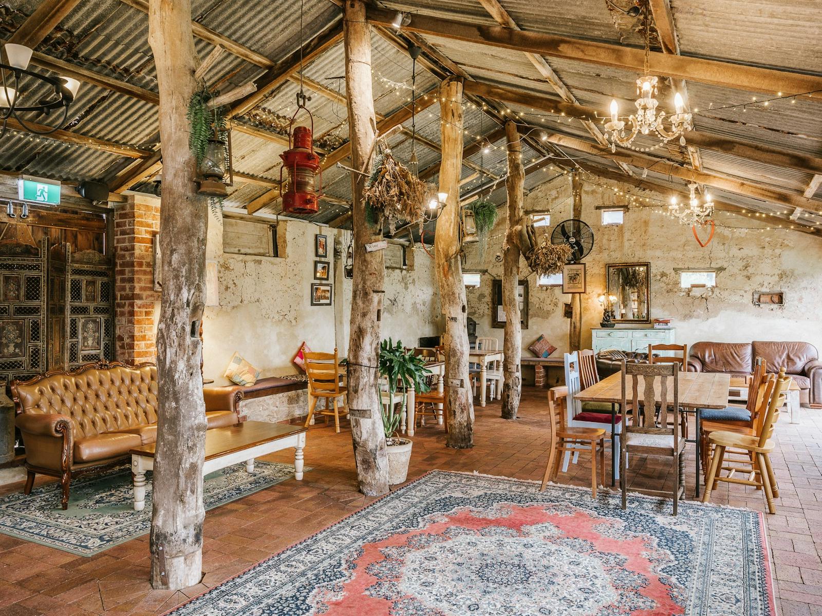 Inside our 1898 cellar door