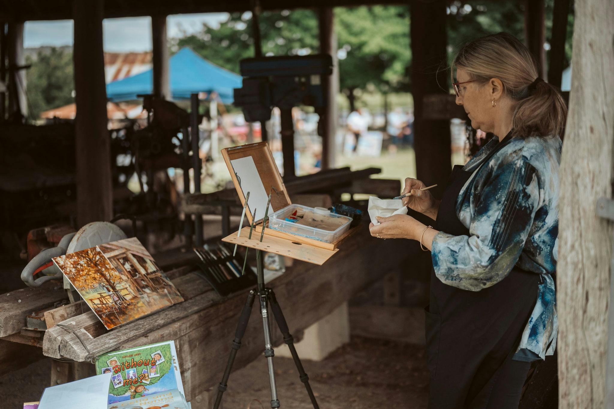En Plein Air at Gulf Station