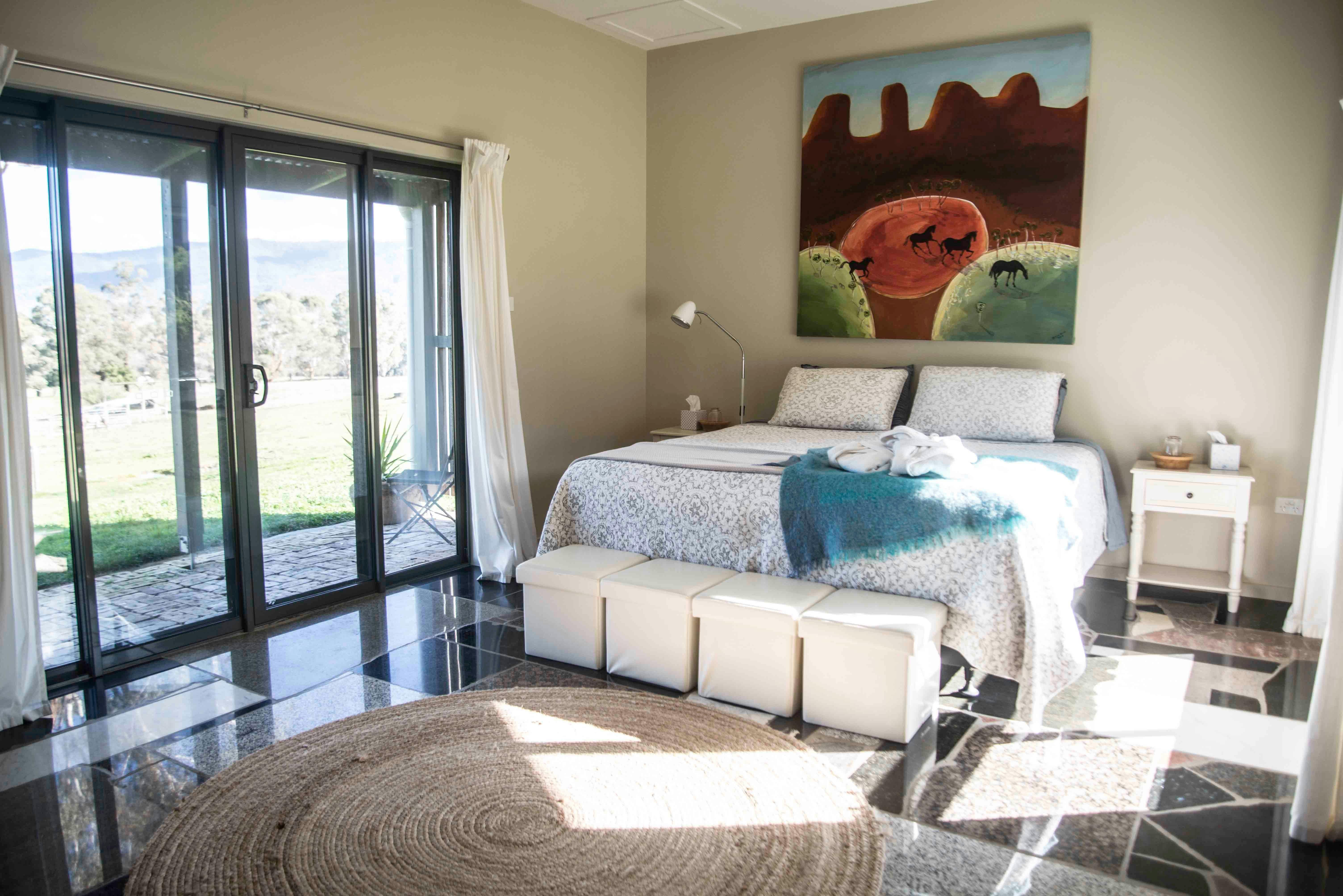 View into a king room