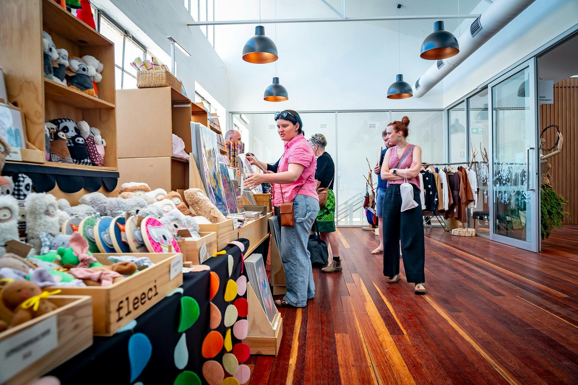 Handmade toys and art on display at FABRIK Arts + Heritage Handmade Christmas Market