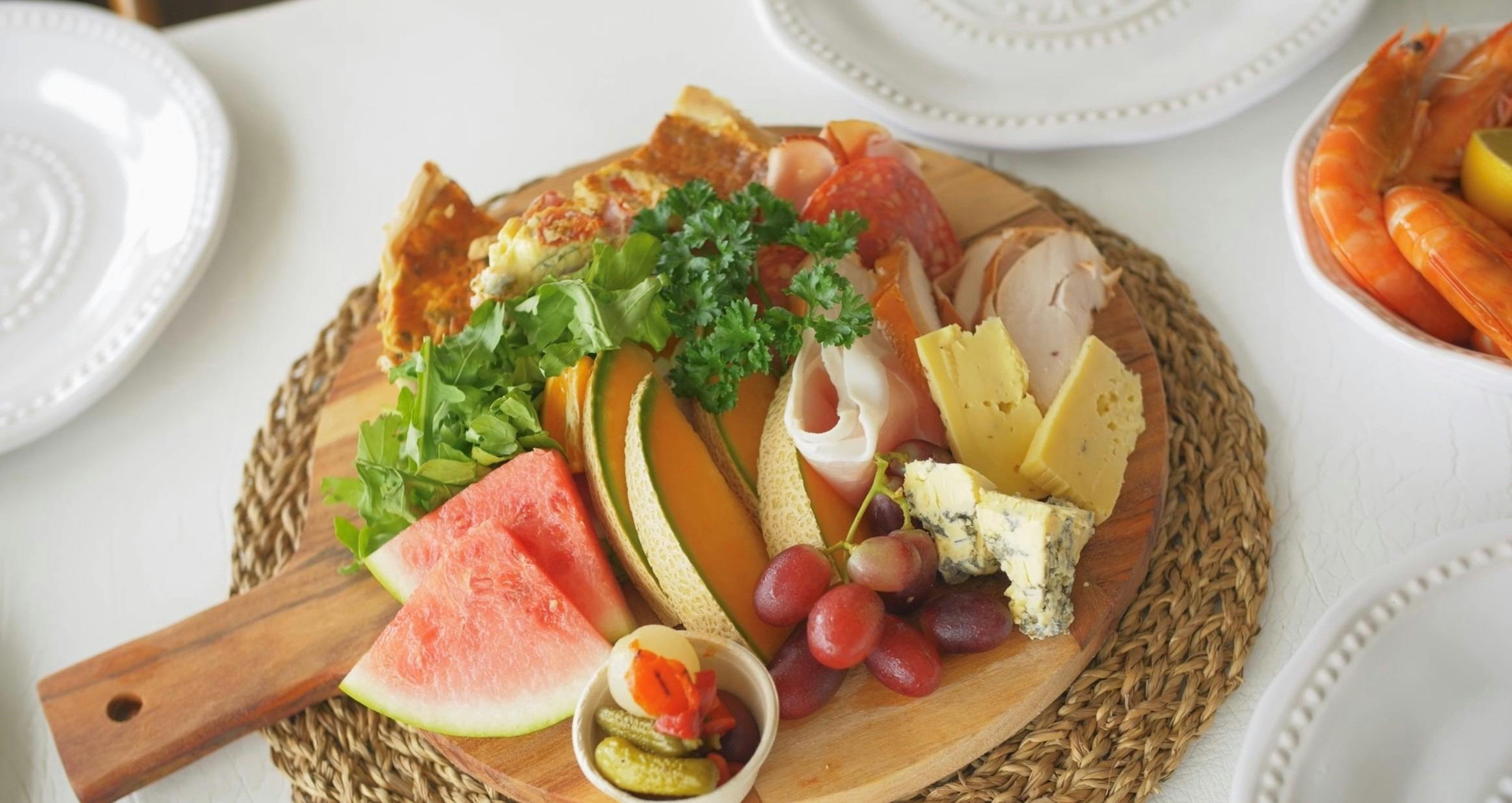 Our local food platter, all food is locally sourced from a 80km radius.