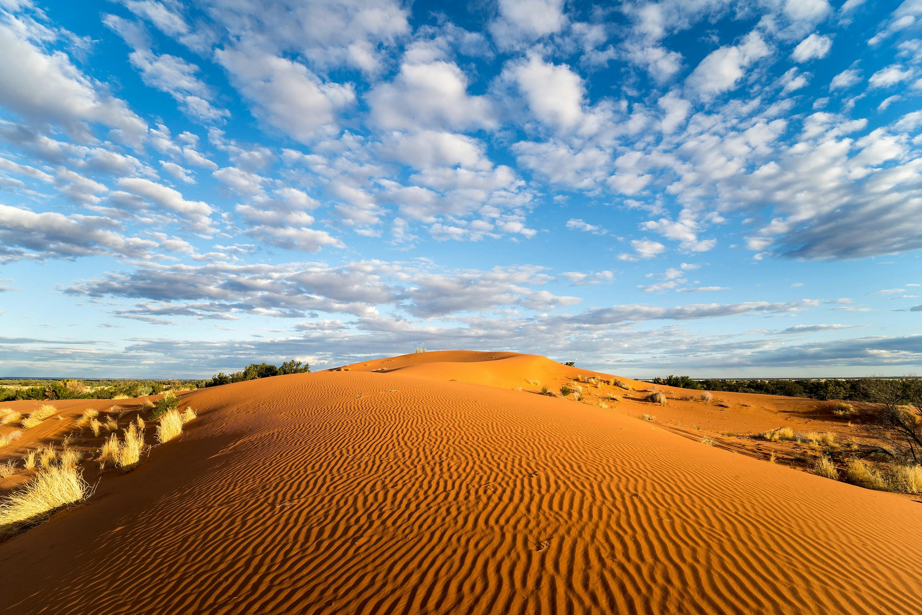 Sand hills at sunset from Toogunna Farmstay