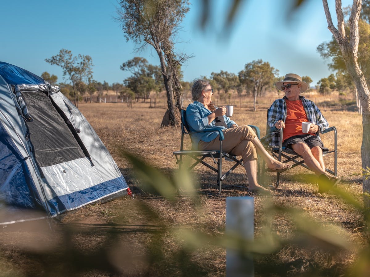 Campers at Talaroo Hot Springs