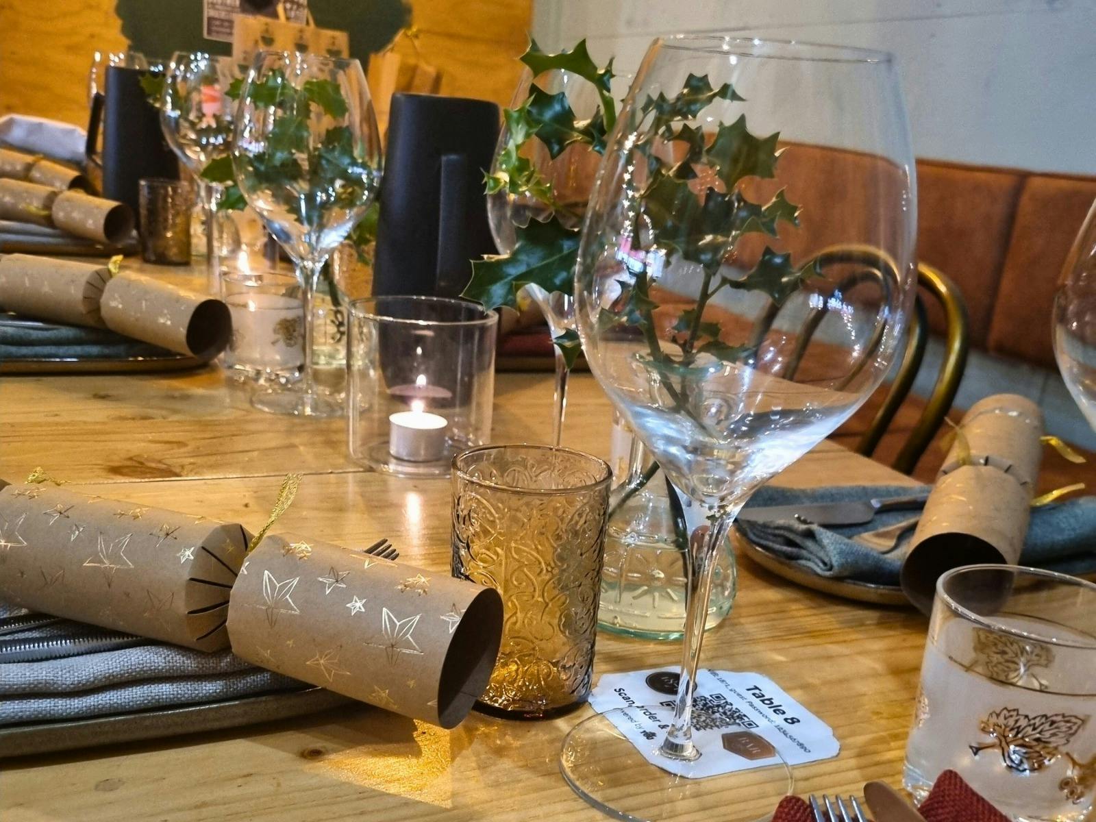 Christmas table setting