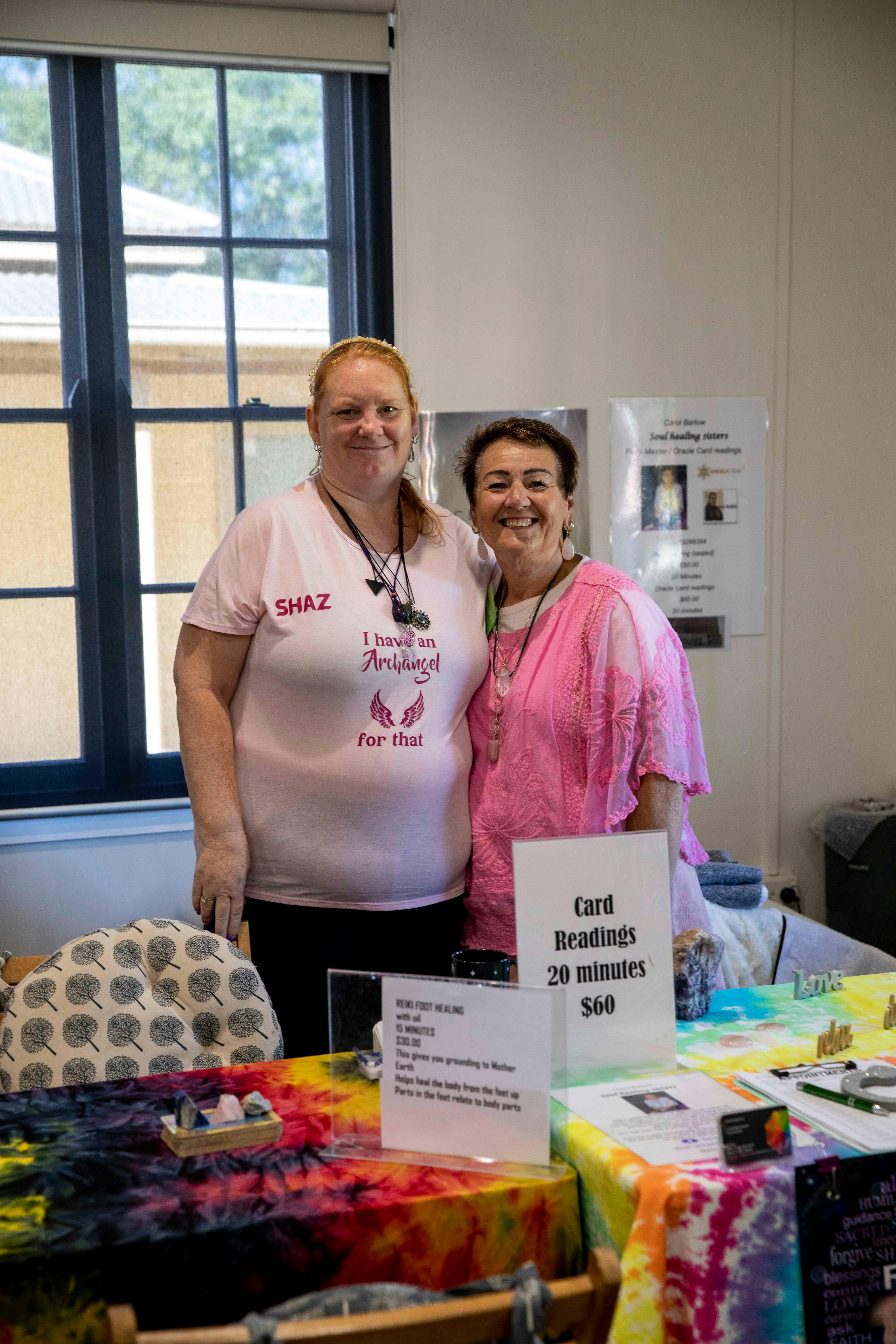 Carol & Sharon, local card reads & reiki