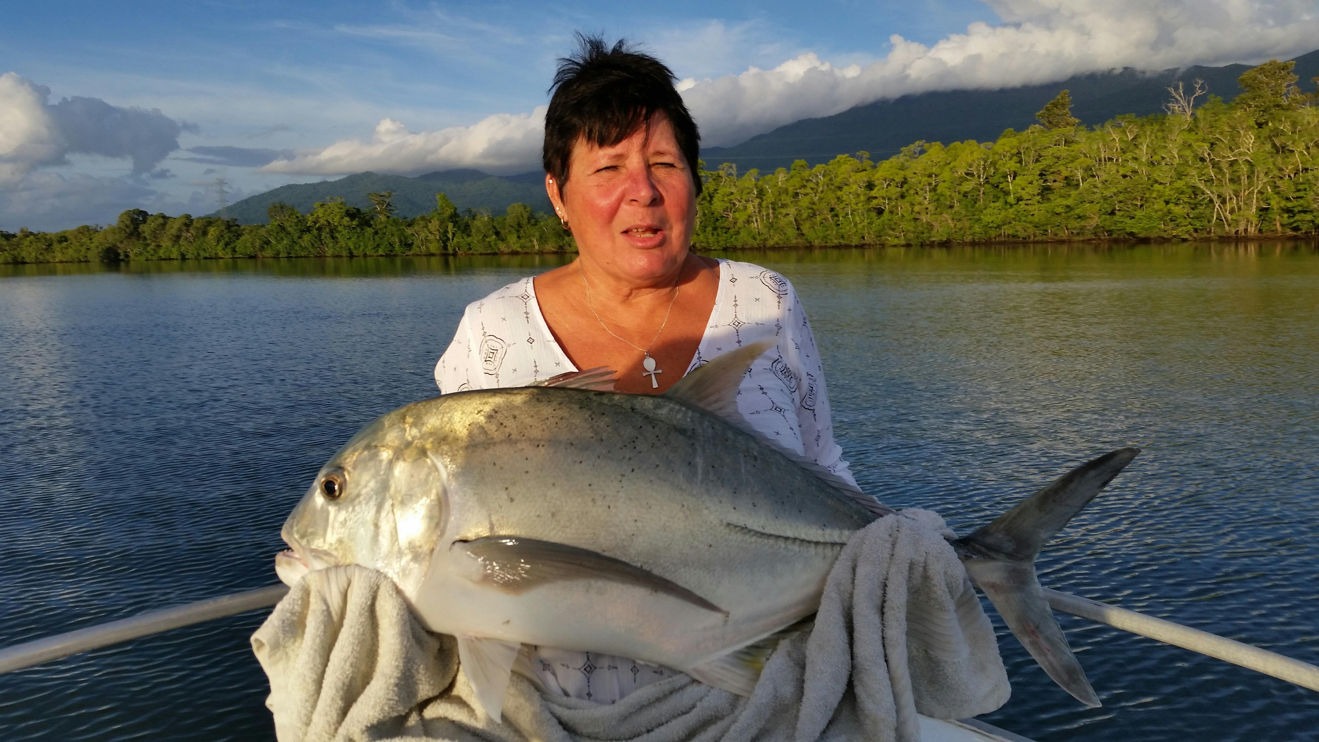 Popper fishing for GT also known as Giant Trevally