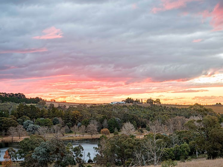 Winter sunset - Lake Canobolas