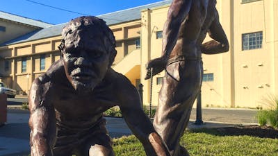 Yarri and Jacky Jacky Sculpture