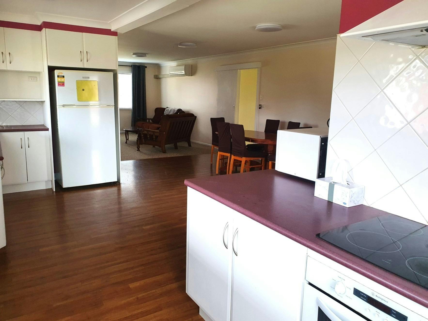Kitchen looking into Lounge Area