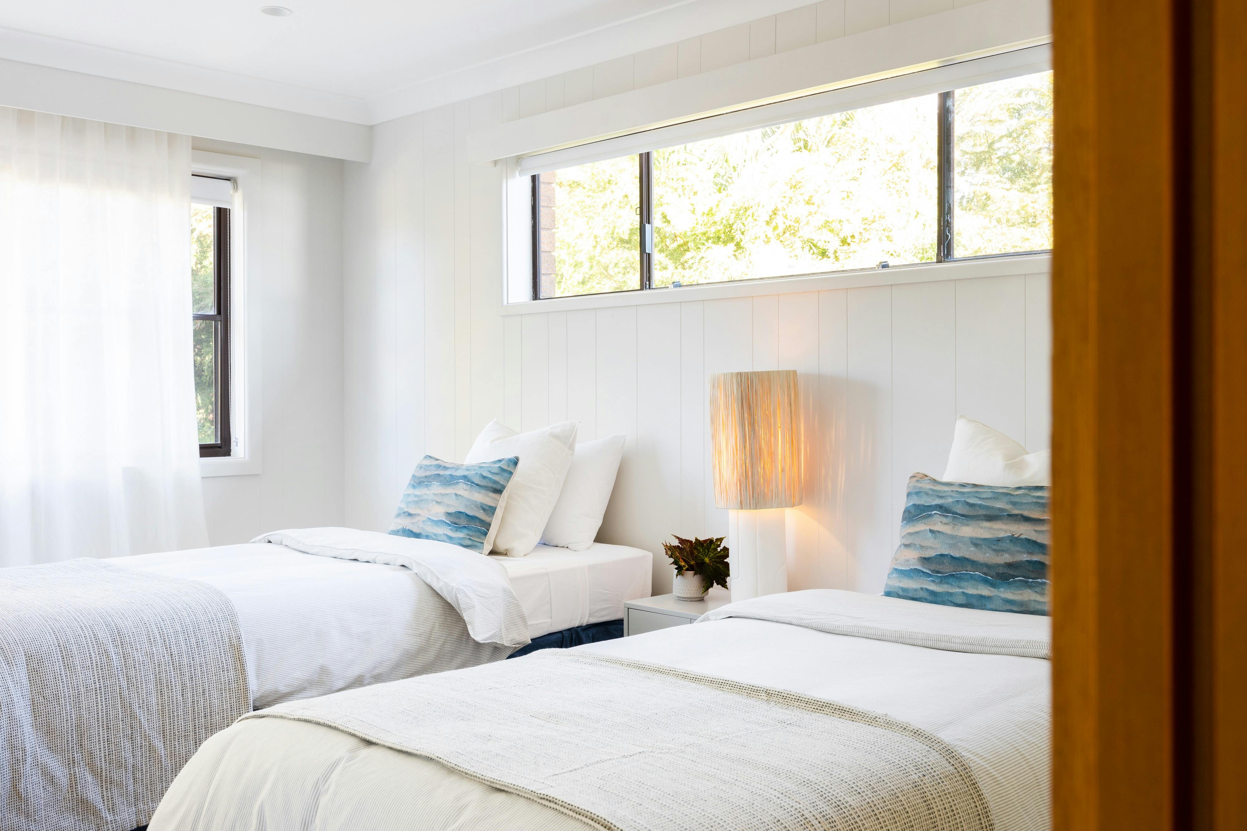 Nothing better than a deep sleep on holidays. All bedrooms have fans and blackout blinds.