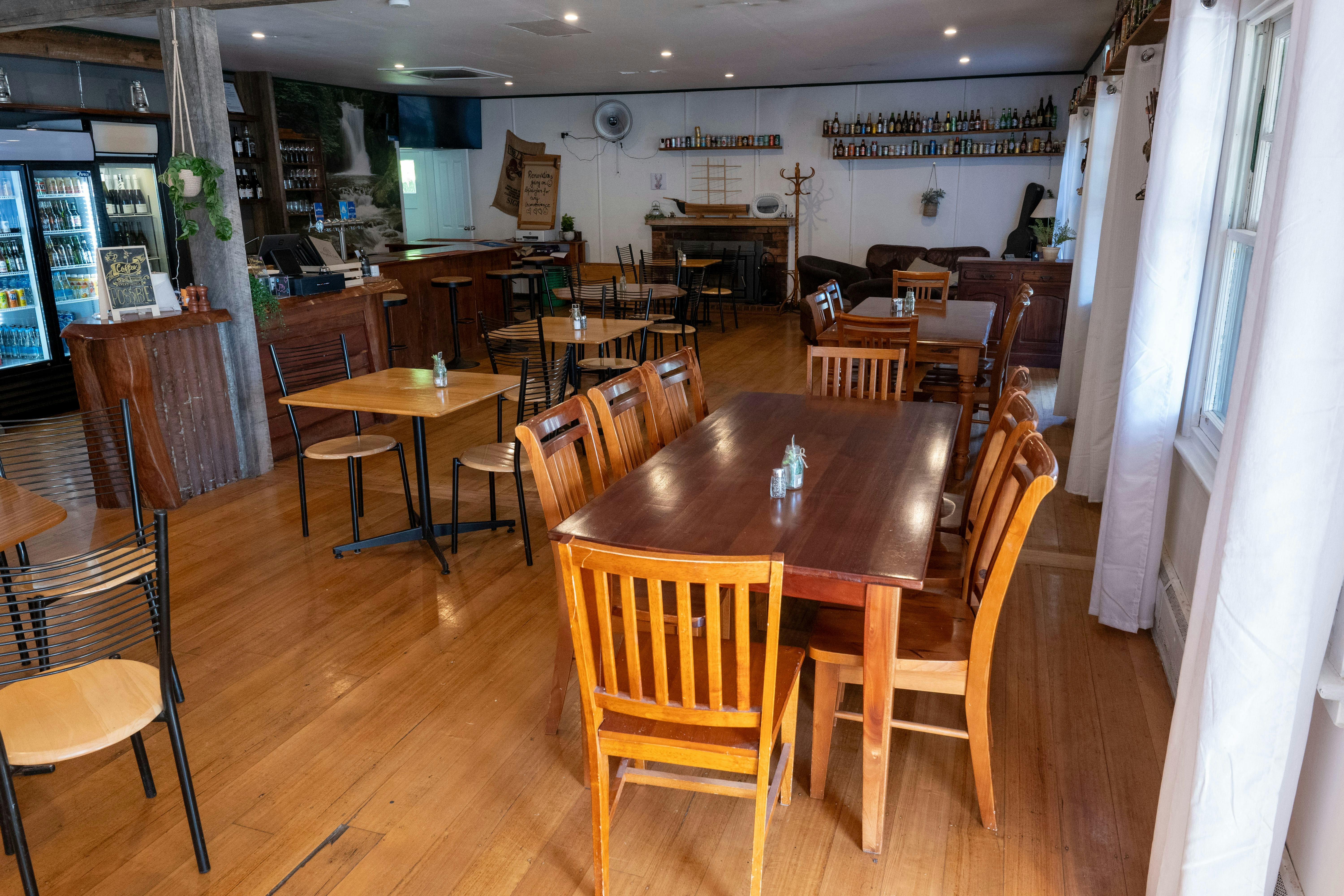 Inside the restaurant