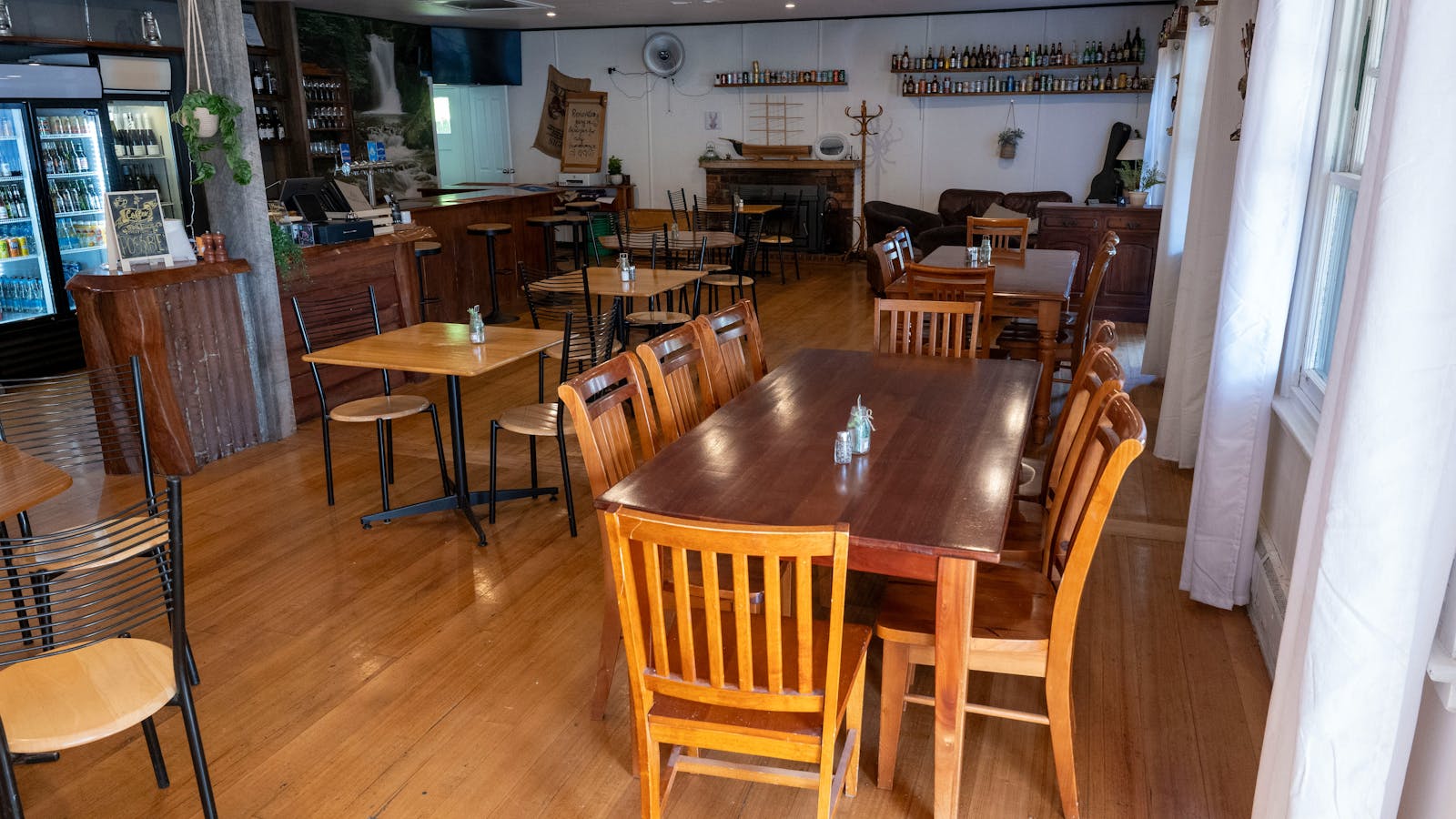 Inside the restaurant