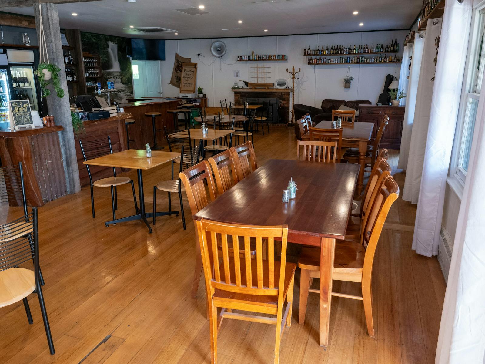 Inside the restaurant