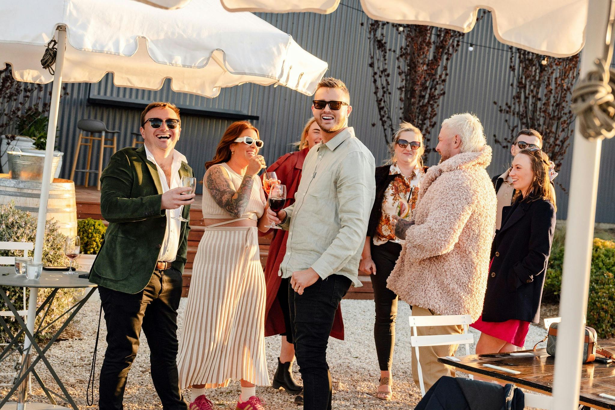 Guests enjoying themselves in the Garden Bar