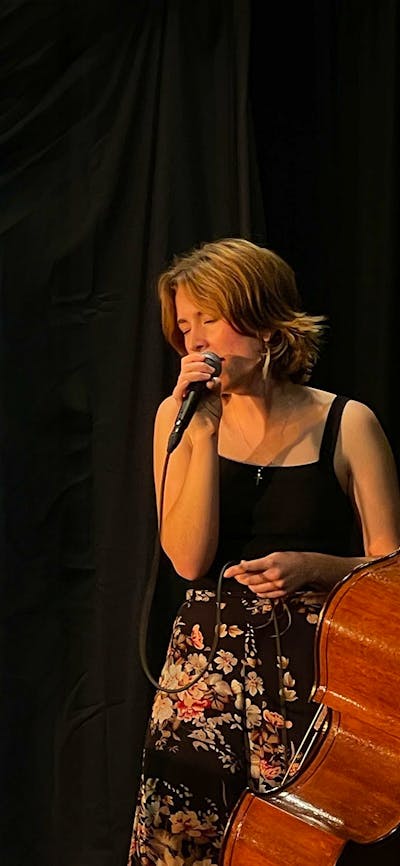 Harrison Whalan and Imogene Blake preforming live