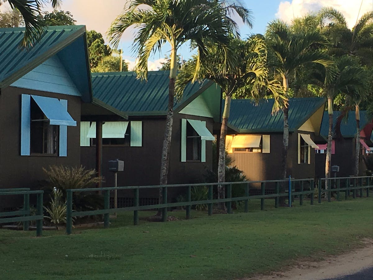 Their beachfront shacks have beautiful views to Dunk Island