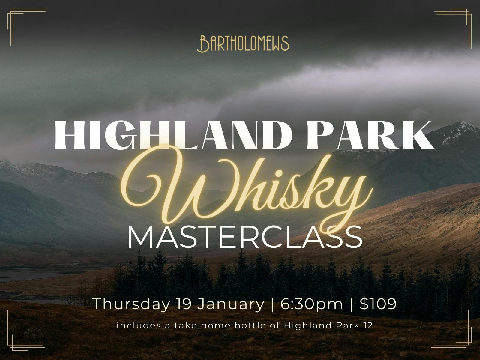 Highland Park Whisky Masterclass
