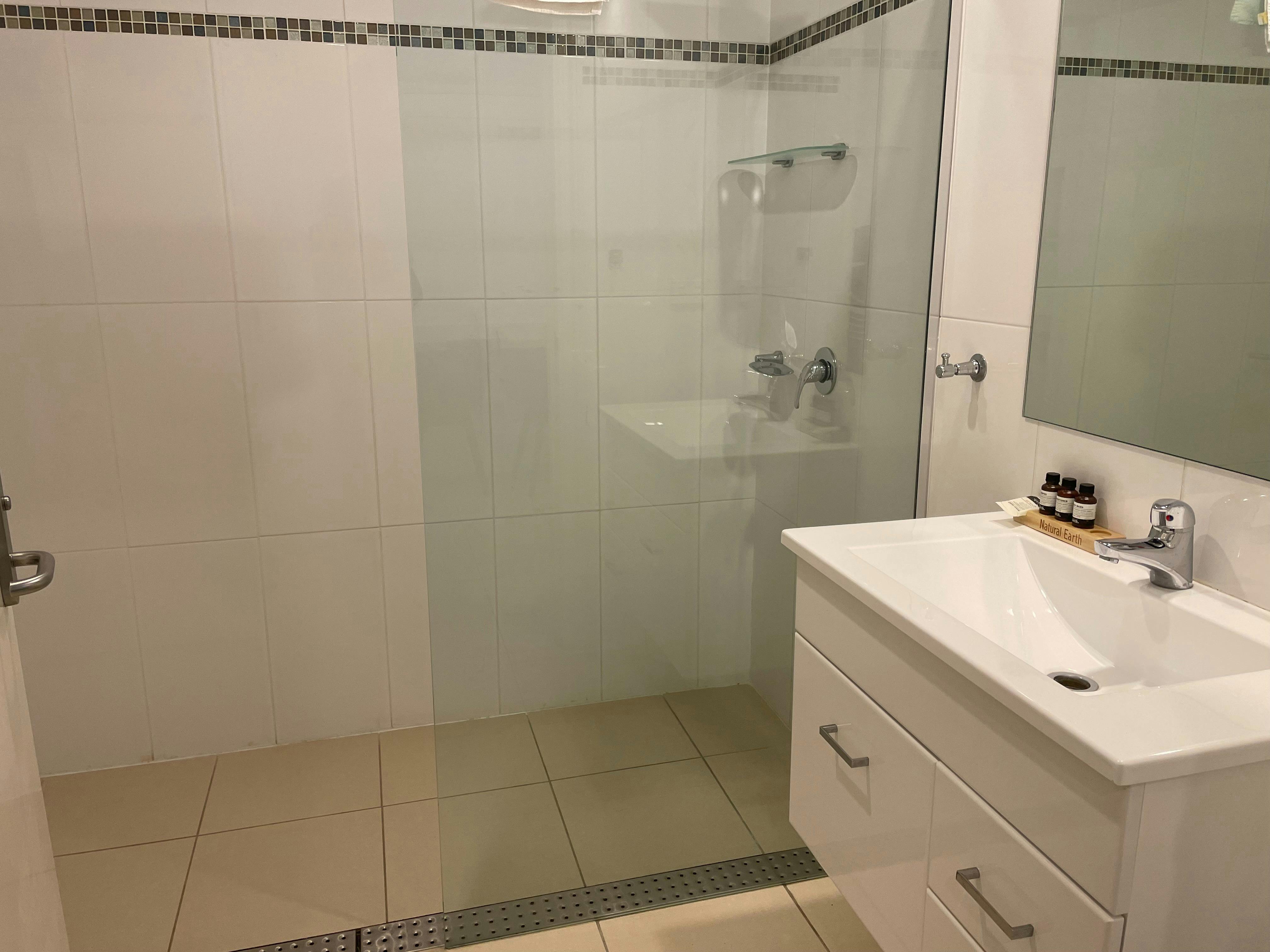 Bathroom with walk in shower