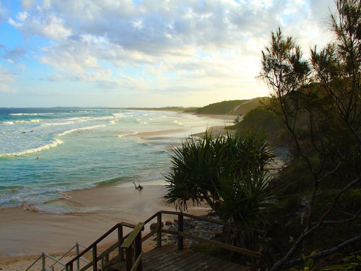 View South along the sublime Brooms Head Back Beach.