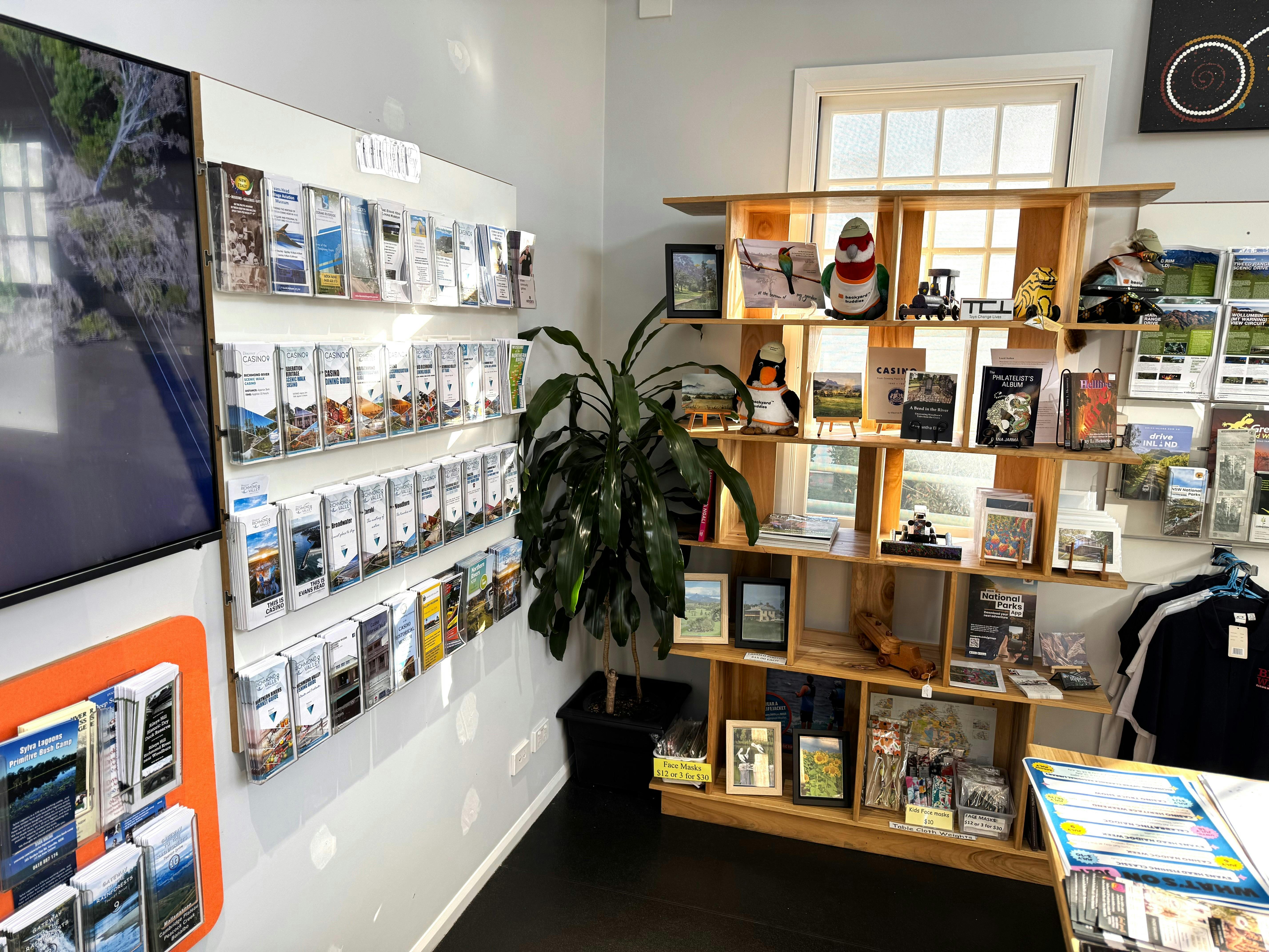 Local Brochures and Maps inside the Casino Visitor Information Centre