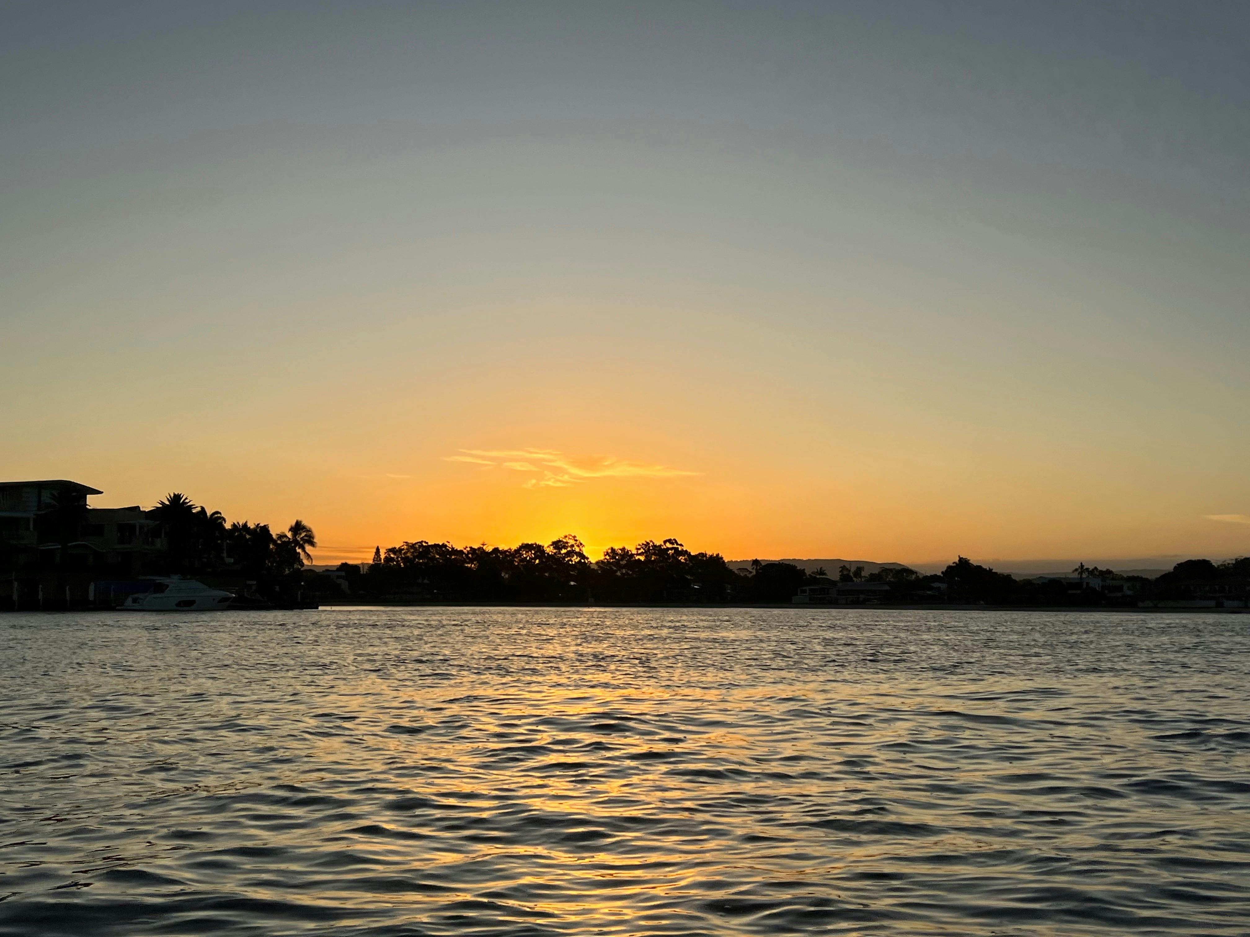 sunset cruise on the Nerang river