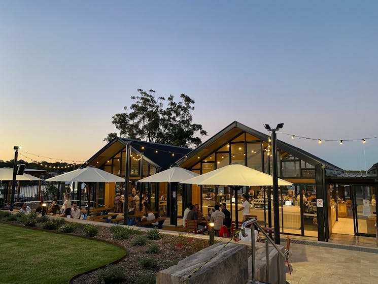 Jervis Bay Pavilion at dusk