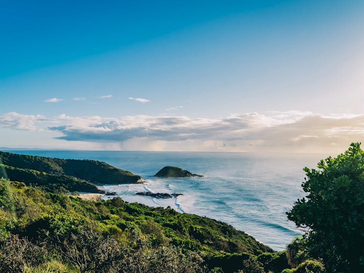 View looking north from Smoky Cape_South West Rocks_Macleay Valley Coast