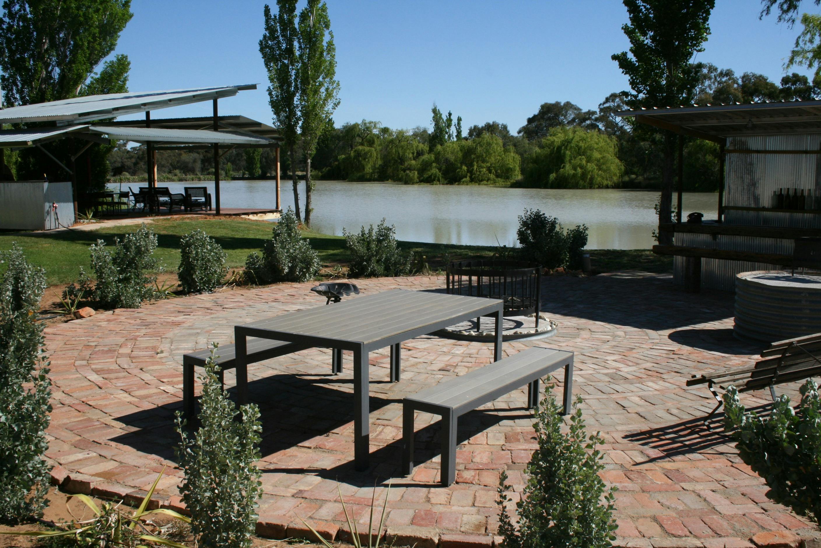 Bushcamp on the edge of our private lake.