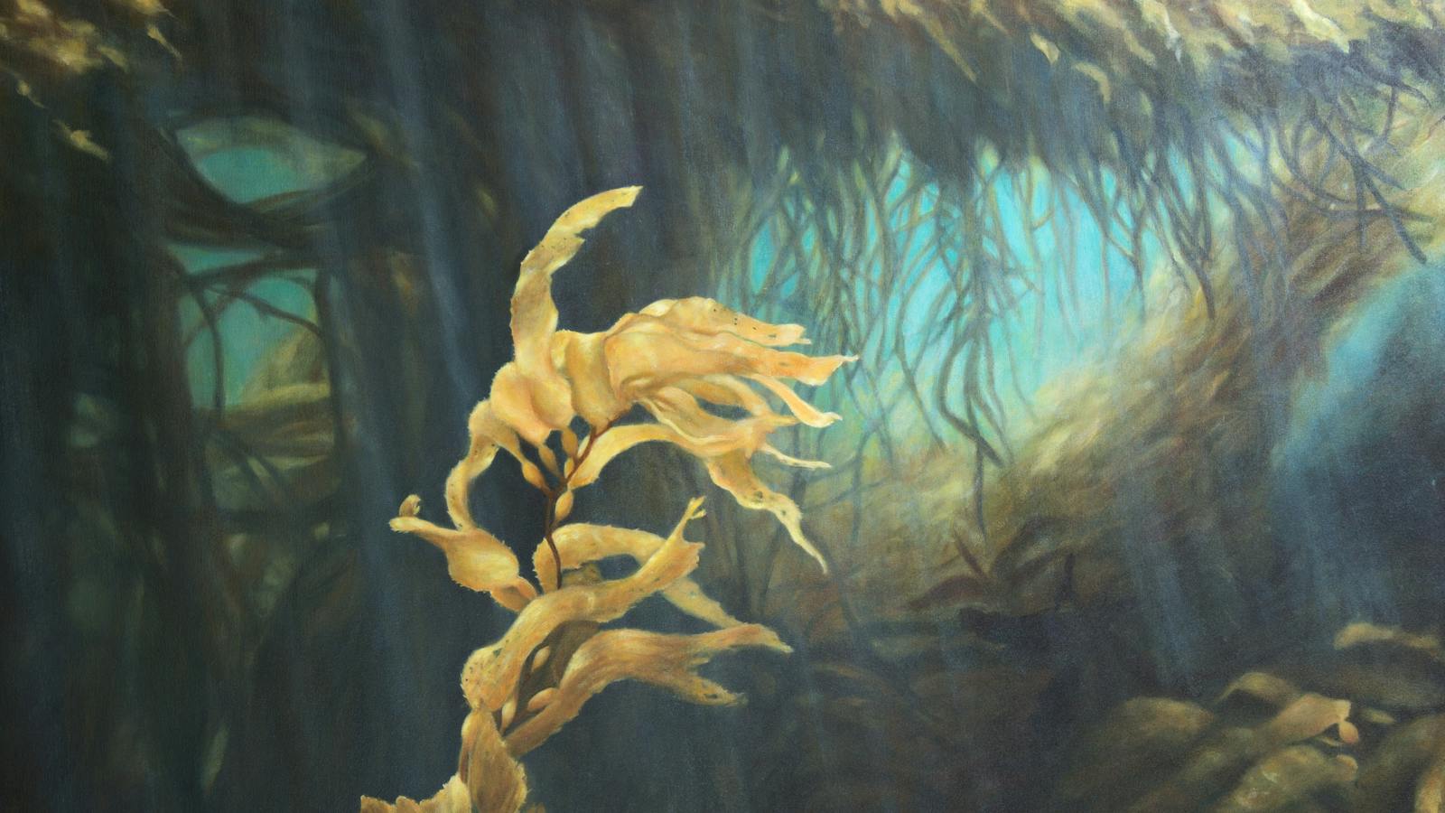 Kelp Portal, acrylic on canvas